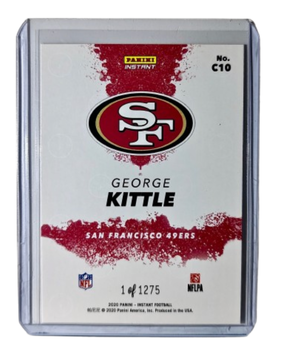 George Kittle 2020 Panini NFL Instant My City #10 Football Card 1 of 1275