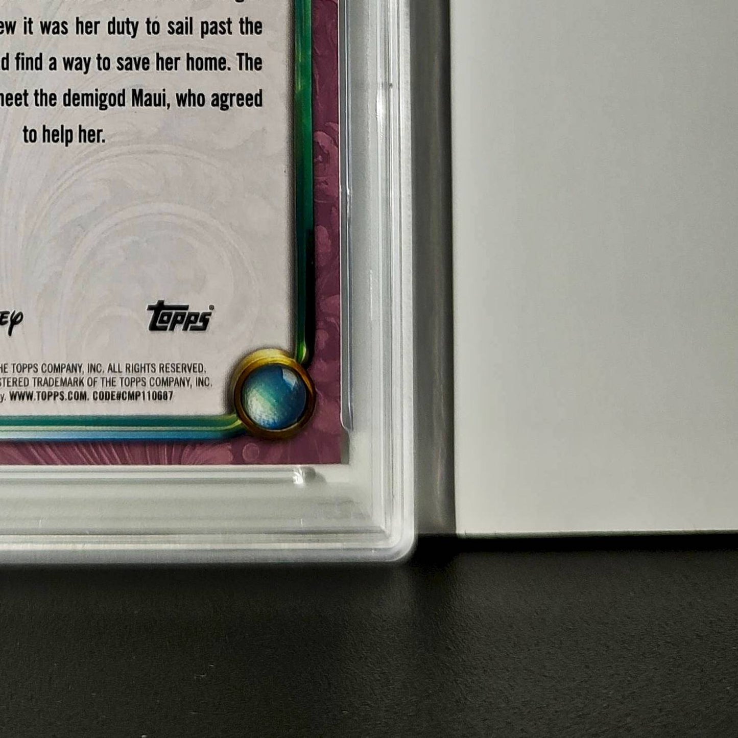 Moana 2025 Topps Disney Cartoon Princess #162 Card Moana PSA 9 MT
