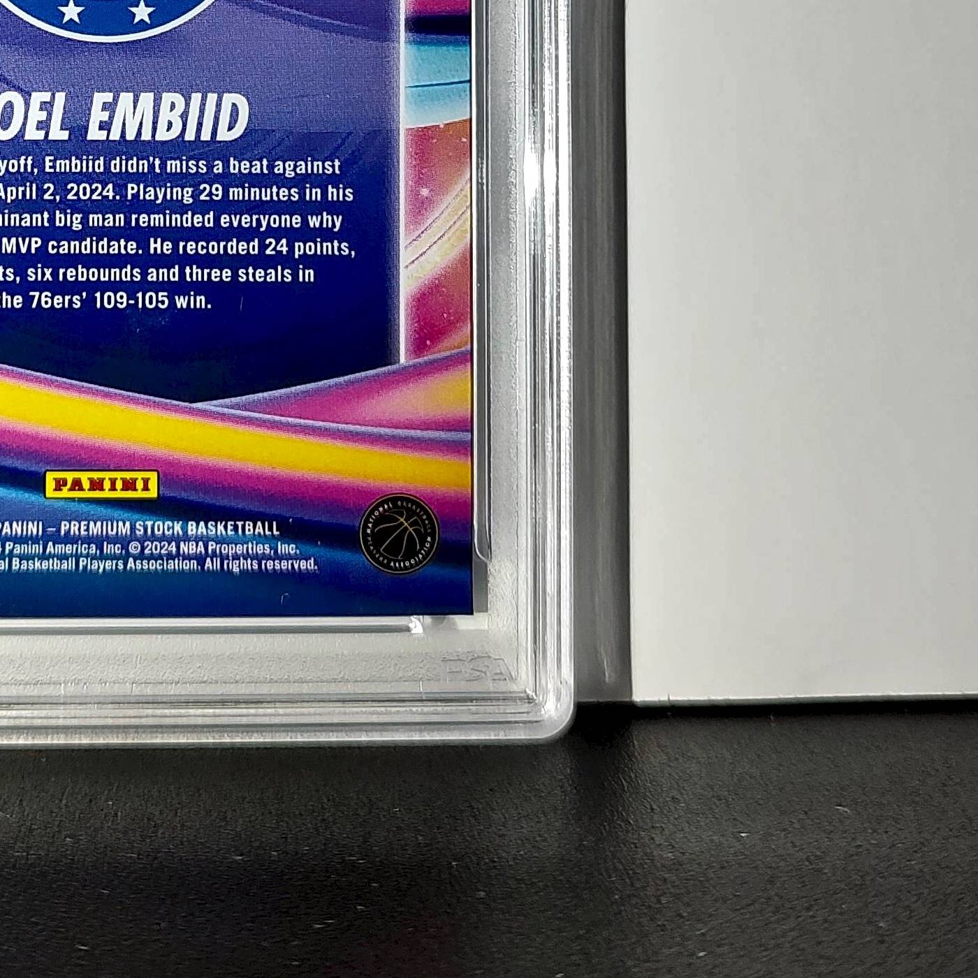 Joel Embiid 2023 Panini Hoops Premium Anti Gravity #7 PSA 10 Gem Mint