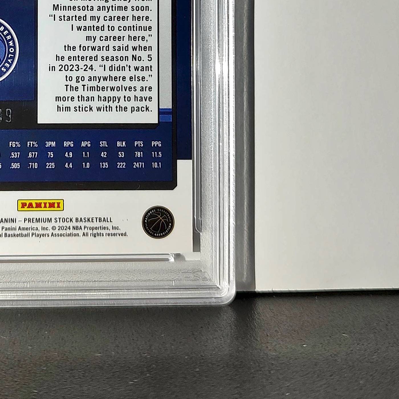 Naz Reid 2023 Panini Hoops Premium #221 59/149 Red Disco Prizm PSA 10 Gem Mint