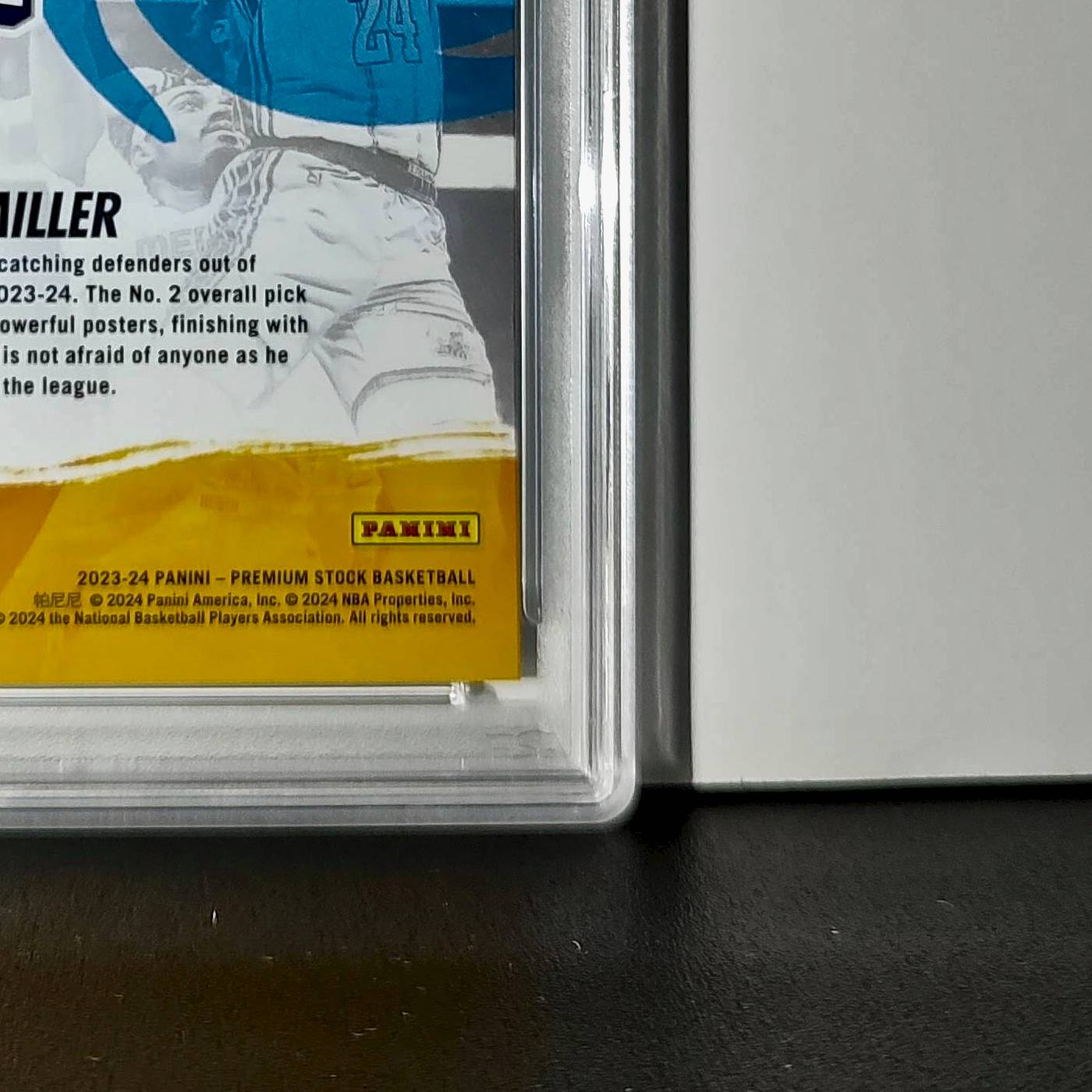 Brandon Miller 2023 Panini Hoops Premium Attack the Rack #10 Disco Prizm PSA 10