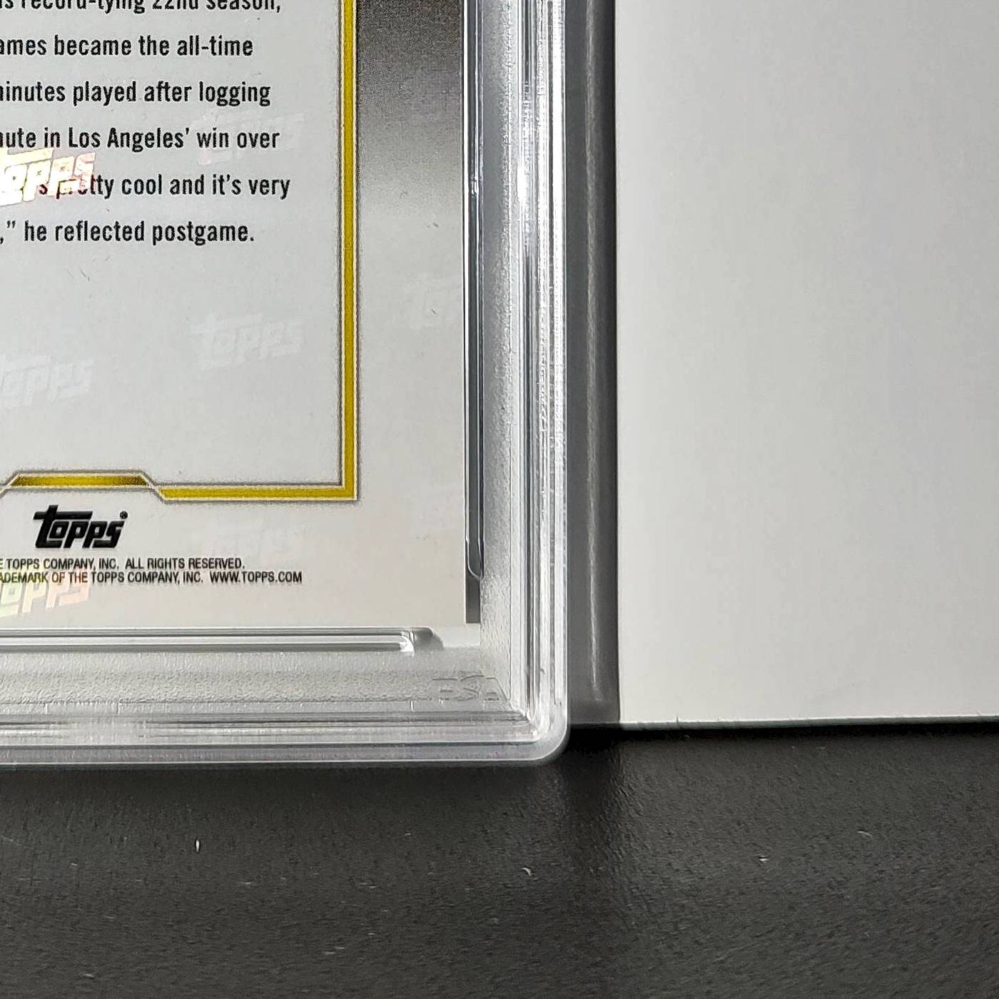 LeBron James 2024 Topps Now #10 All-Time Leader Minutes Played PSA 10 Gem Mint