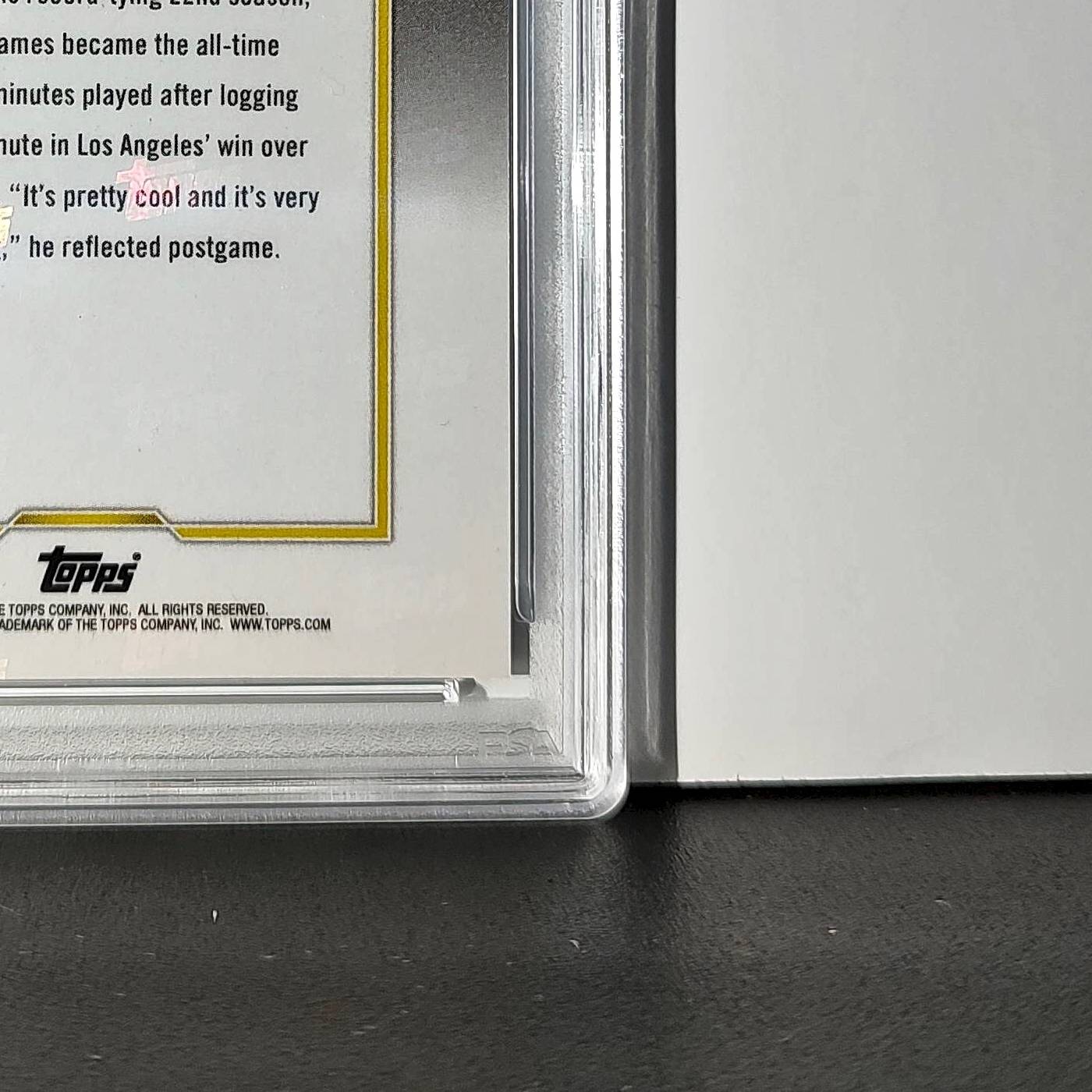 LeBron James 2024 Topps Now #10 All-Time Leader Minutes Played PSA 10 Gem Mint