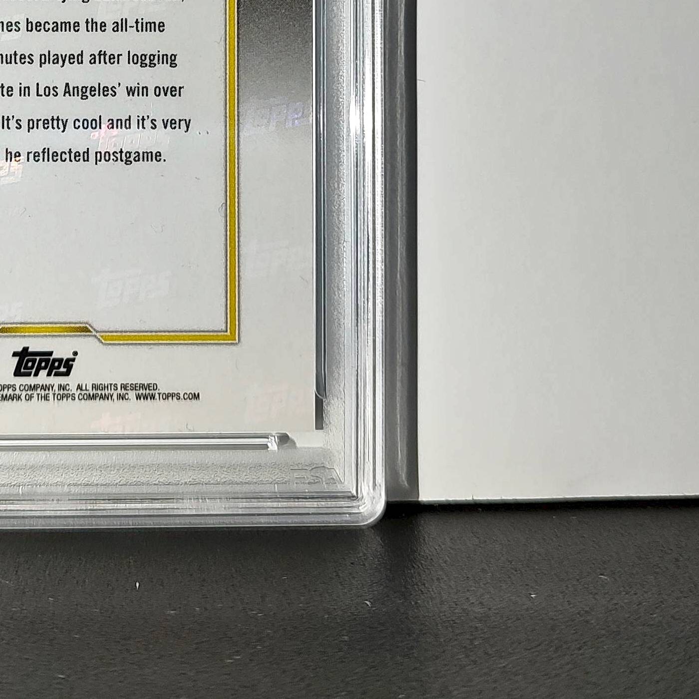 LeBron James 2024 Topps Now #10 All-Time Leader Minutes Played PSA 10 Gem Mint