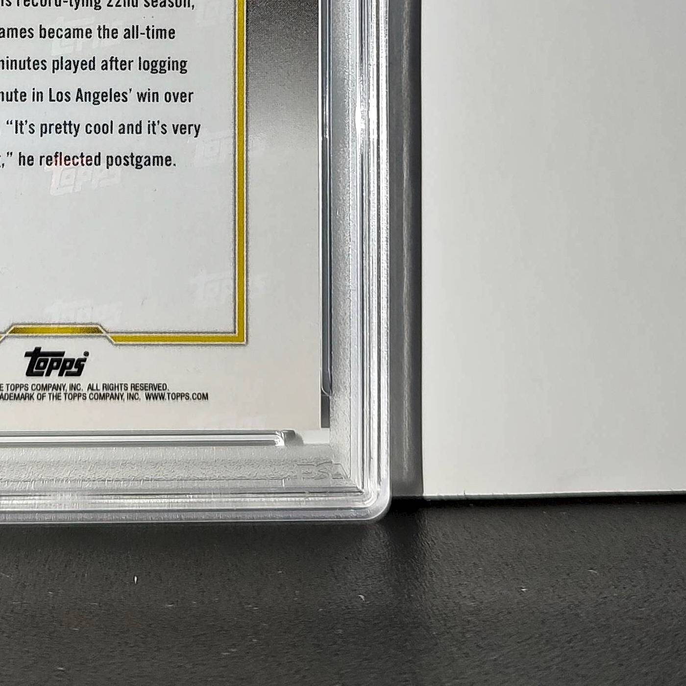 LeBron James 2024 Topps Now #10 All-Time Leader Minutes Played PSA 10 Gem Mint