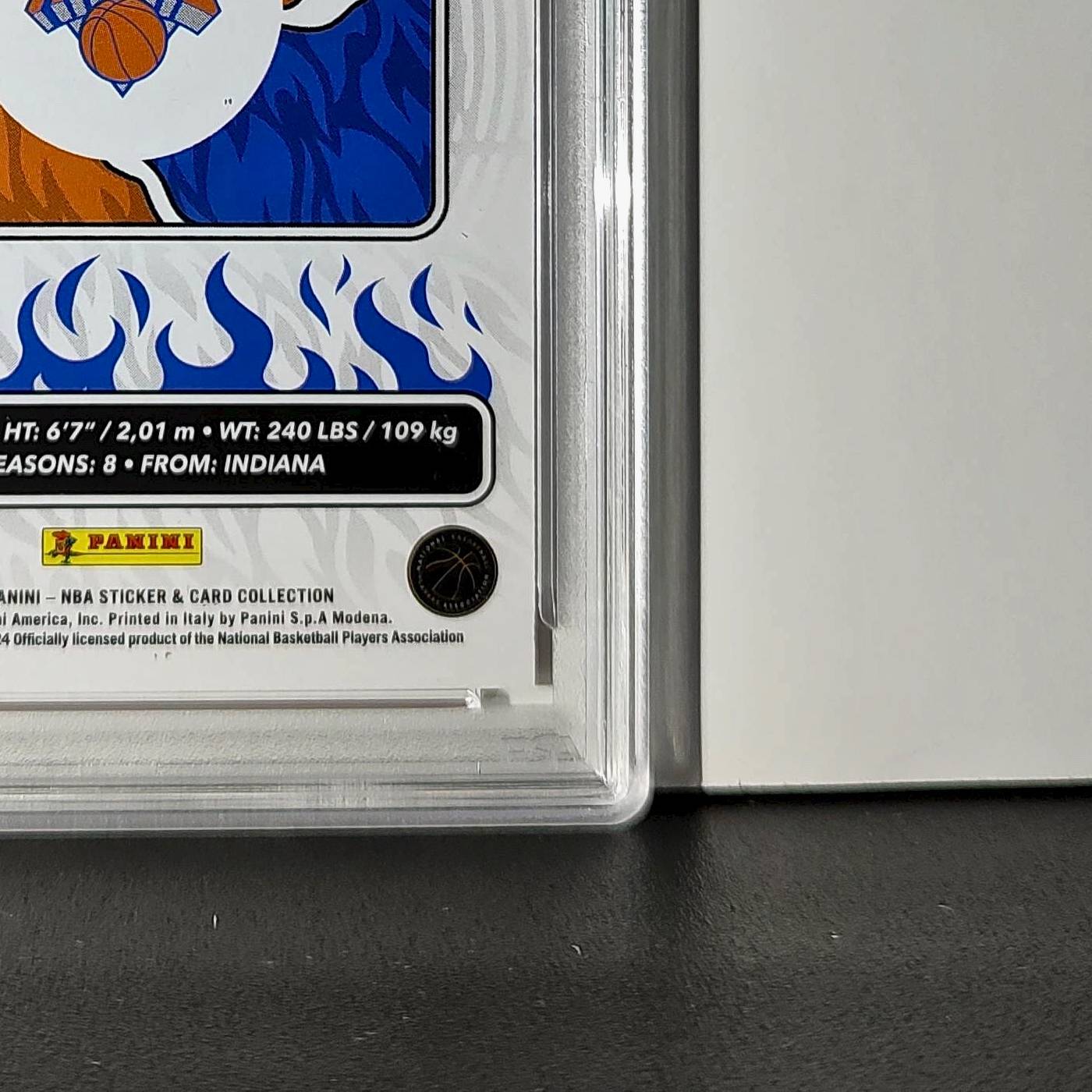 OG Anunoby 2024-25 Panini NBA #8 Sticker 47/50 Orange Foil PSA 7 NM