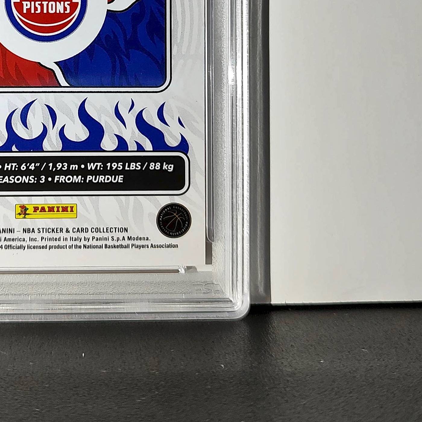 Jaden Ivey 2024-25 Panini NBA #17 Sticker 57/100 Red Foil PSA 8 NM-MT