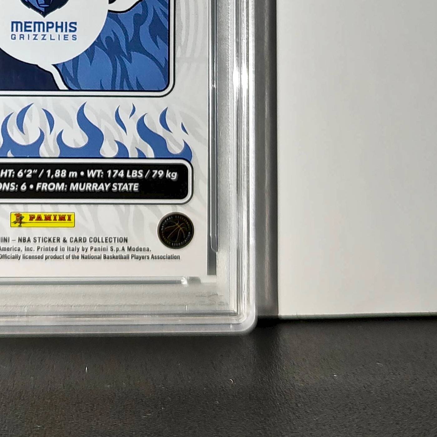 Ja Morant 2024-25 Panini NBA #46 Sticker 9/215 Blue Foil PSA 7 NM