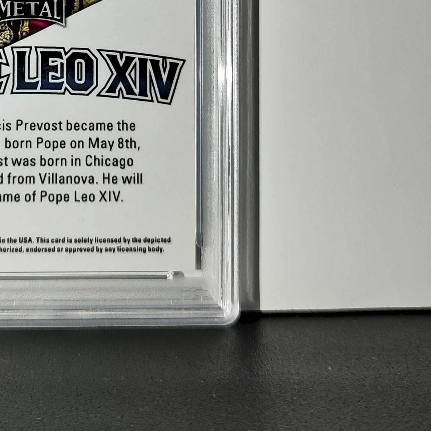 2025 Leaf Metal Pope Leo XIV 2/569 #1 Deep Dish Pizza Variant PSA 9 Mint