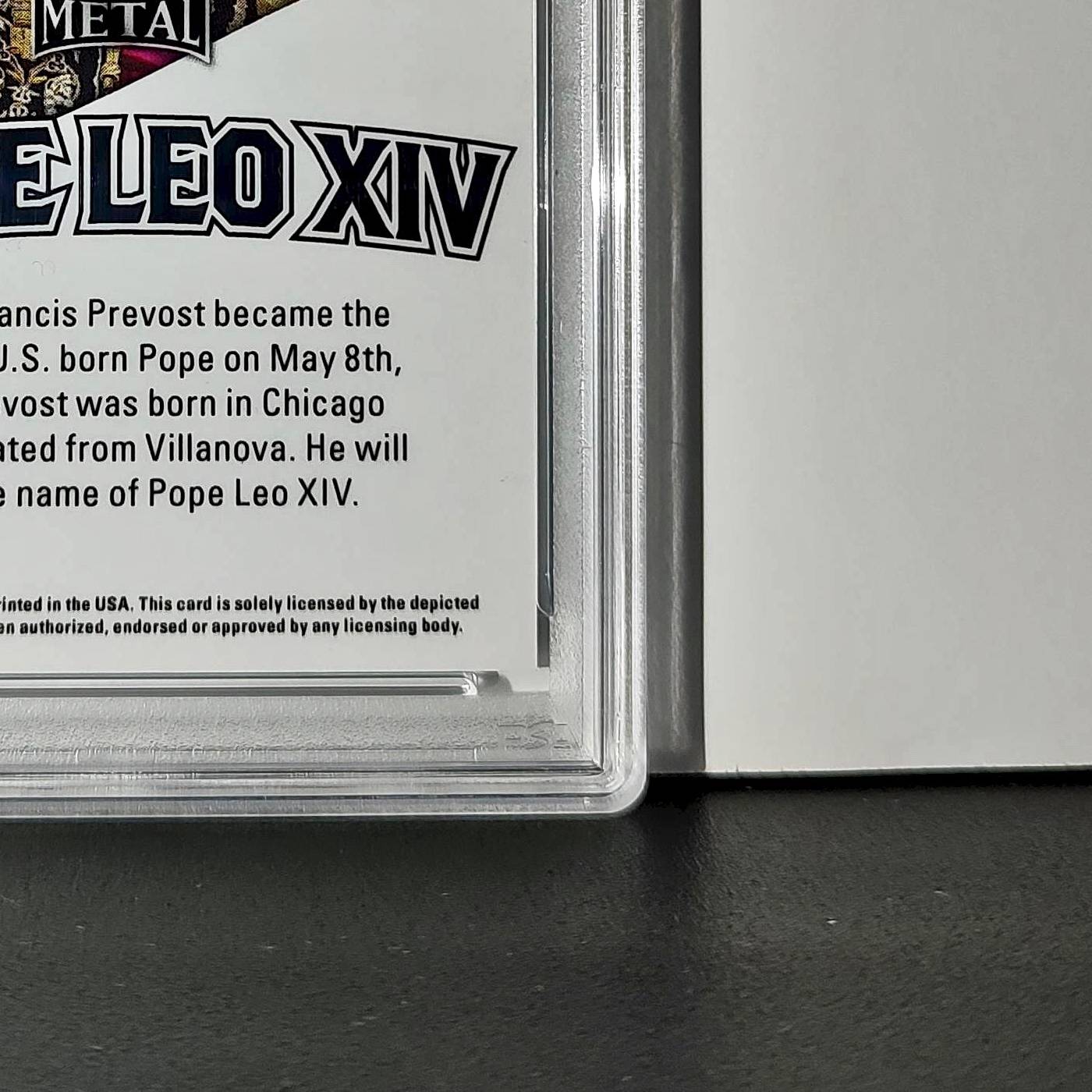 2025 Leaf Metal Pope Leo XIV 29/583 #1 Snow Variant PSA 9 Mint