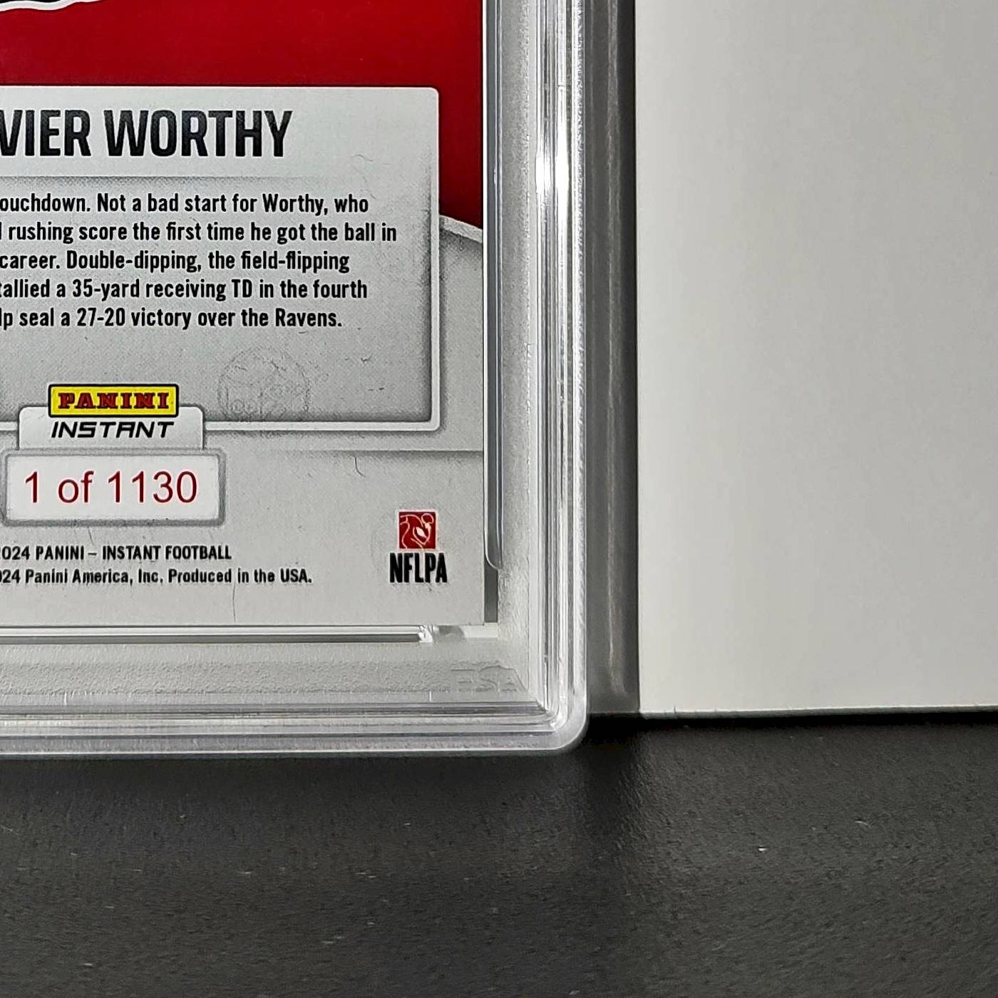 Xavier Worthy Rookie 2024 Panini Instant NFL #23 PSA 10 Gem Mint