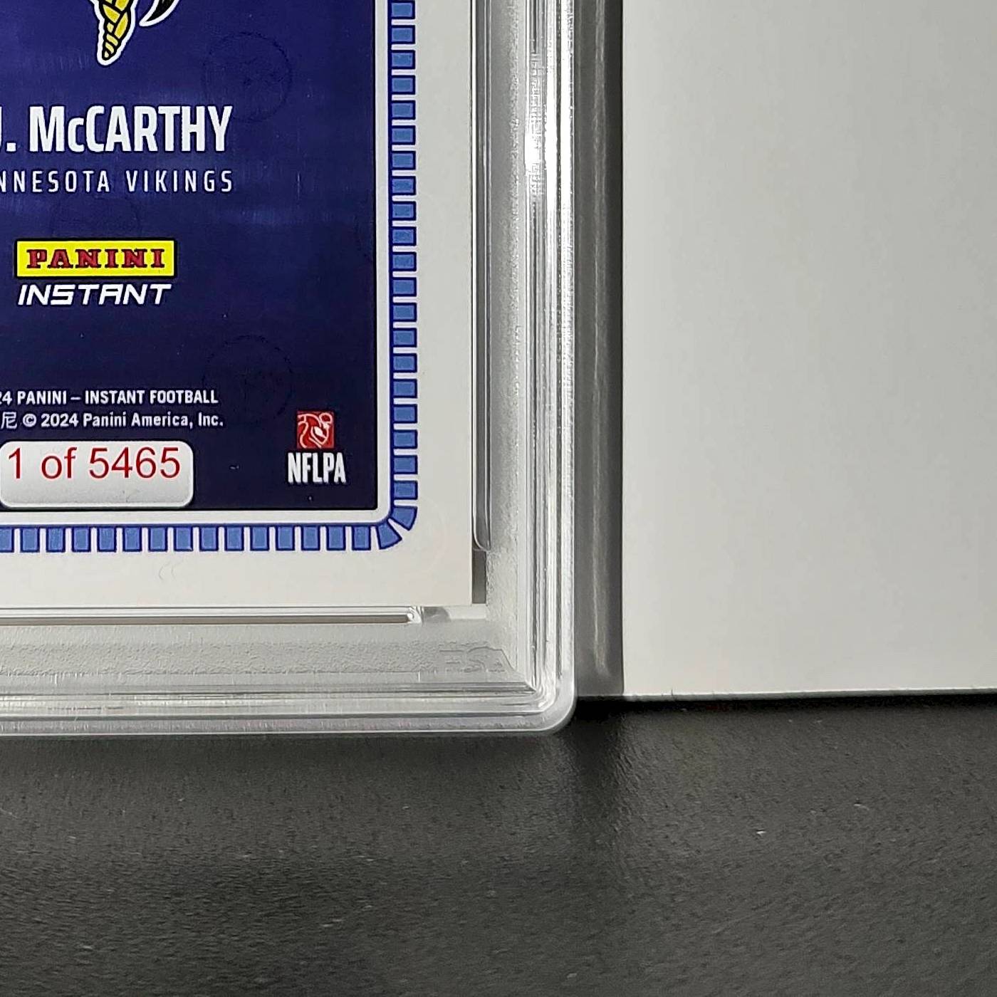 J.J. McCarthy 2023 Panini Instant Draft Night #NFLDN-1 PSA 9 Mint