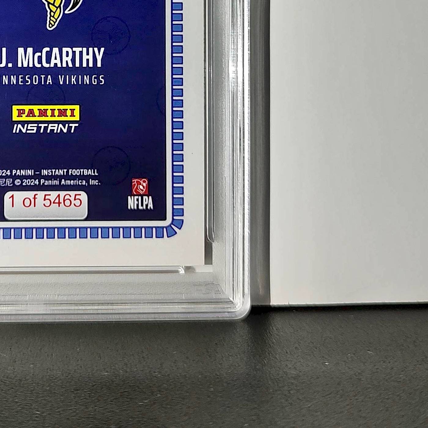 J.J. McCarthy 2023 Panini Instant Draft Night #NFLDN-1 PSA 9 Mint