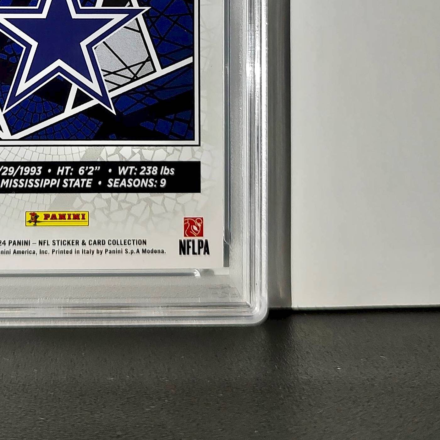 Dak Prescott 2024 Panini Sticker Collection 167/349 #57 Blue Foil PSA 8 NM-MT