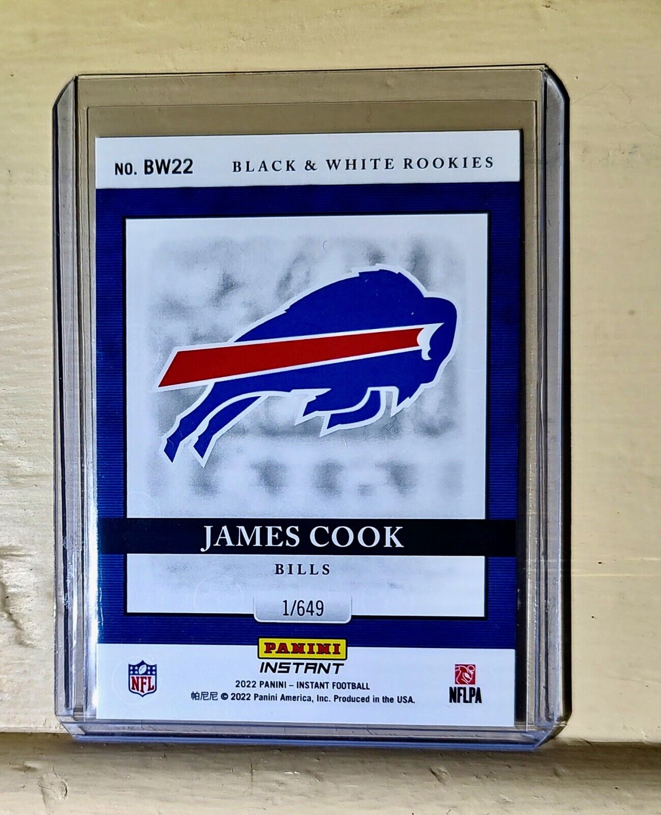 James Cook 2022 Panini NFL Black & White Rookies #22 Football Card 1 of 649