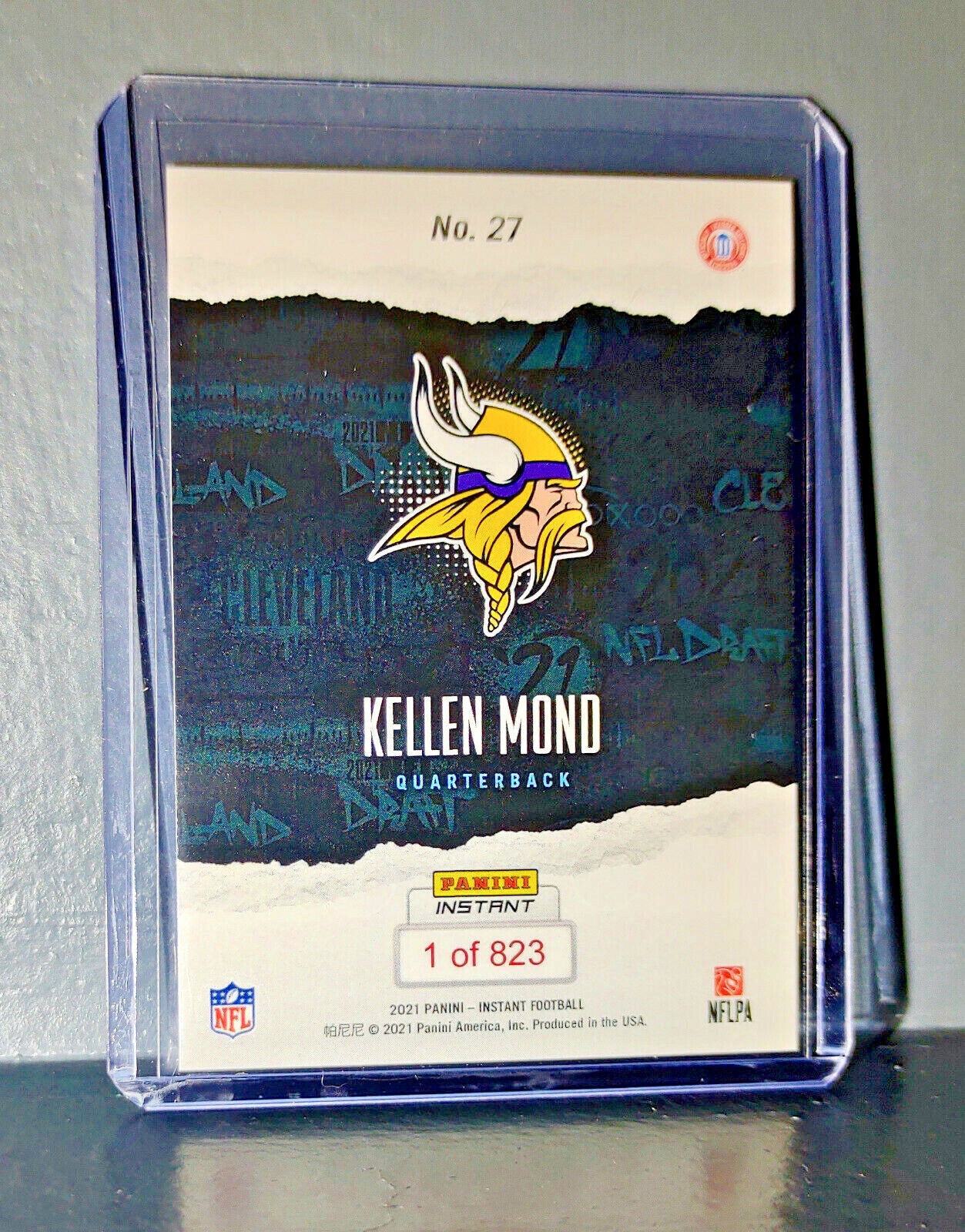Kellen Mond 2021 Panini NFL Instant Draft Night #27 Rookie Card 1 of 823