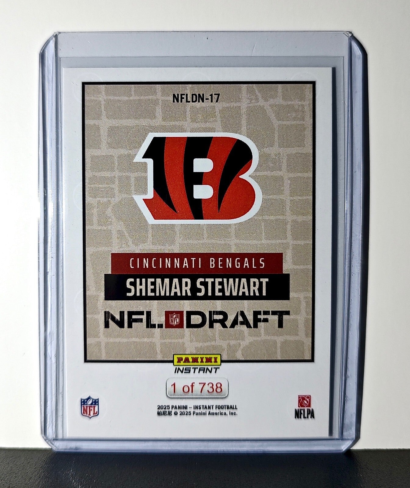 Shemar Stewart Rookie 2025 NFL Draft #17 Card Cincinnati Bengals 1 of 738