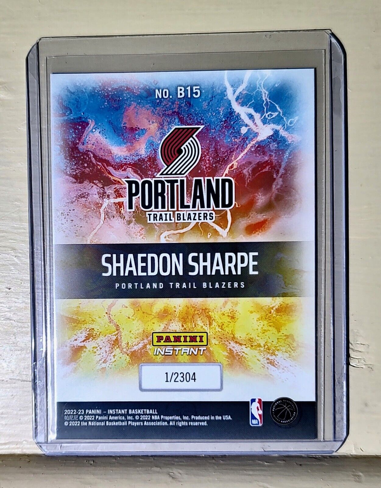 Shaedon Sharpe 2022-23 Panini NBA Breakaway #15 Rookie Basketball Card 1/2304