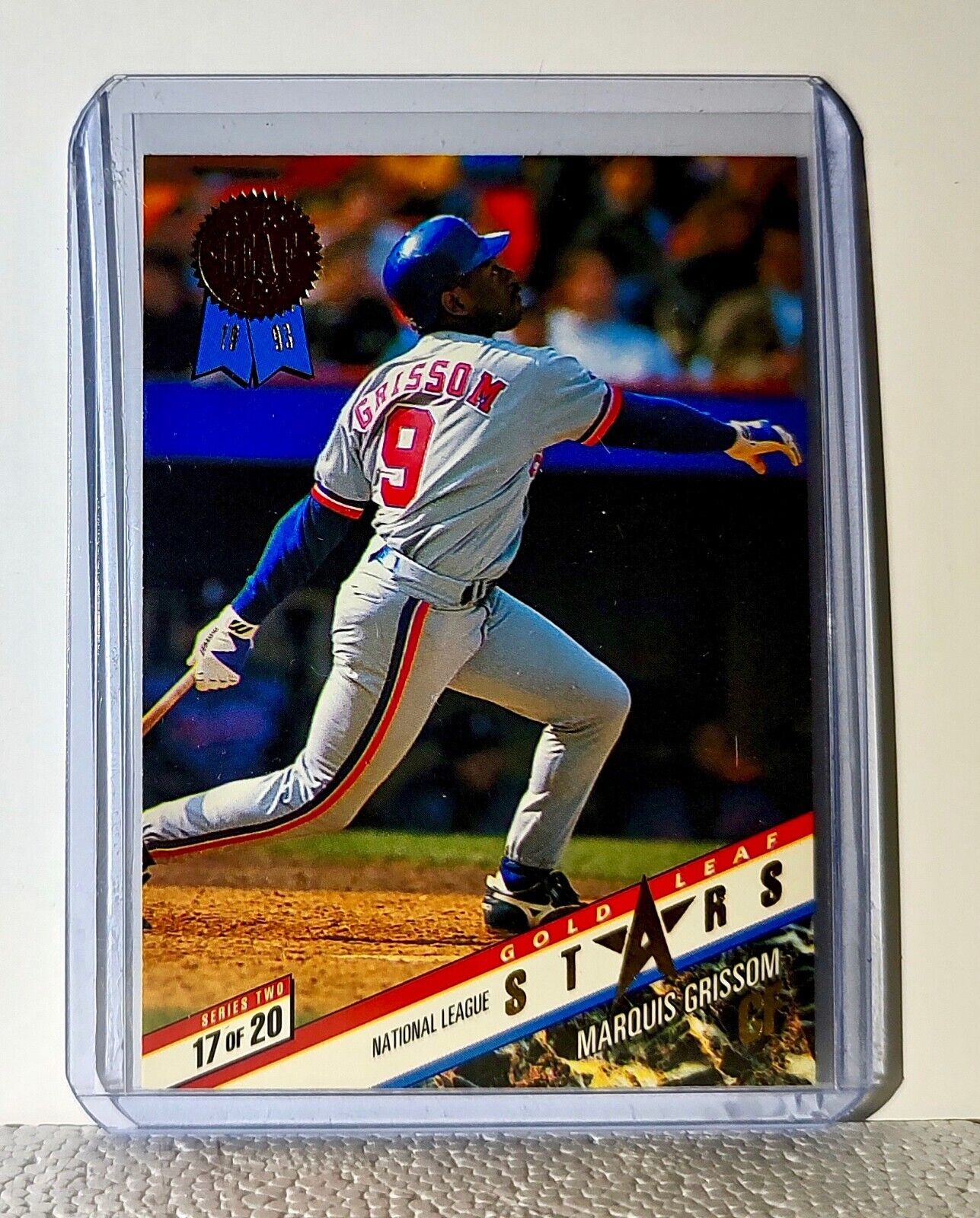 Kirby Puckett / Marquis Grissom 1993 Leaf MLB #17 Baseball Card Twins / Expos