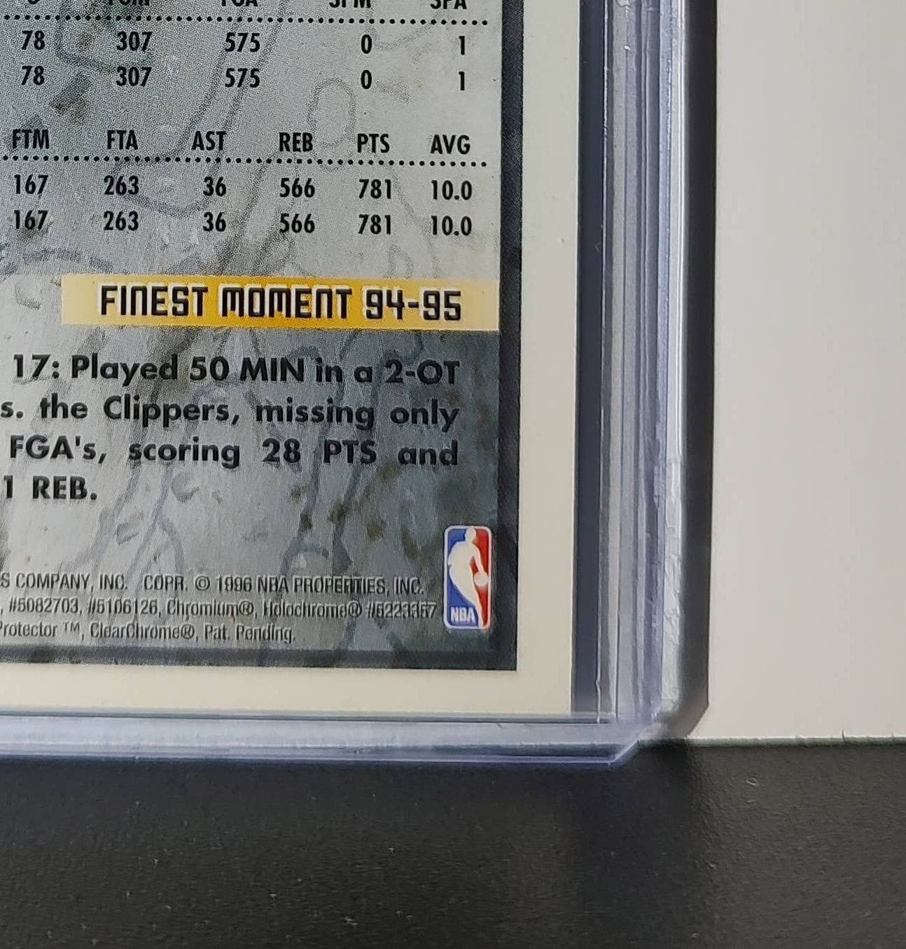 Eric Montross 1995-96 Topps Finest NBA #206 Card Boston Celtics