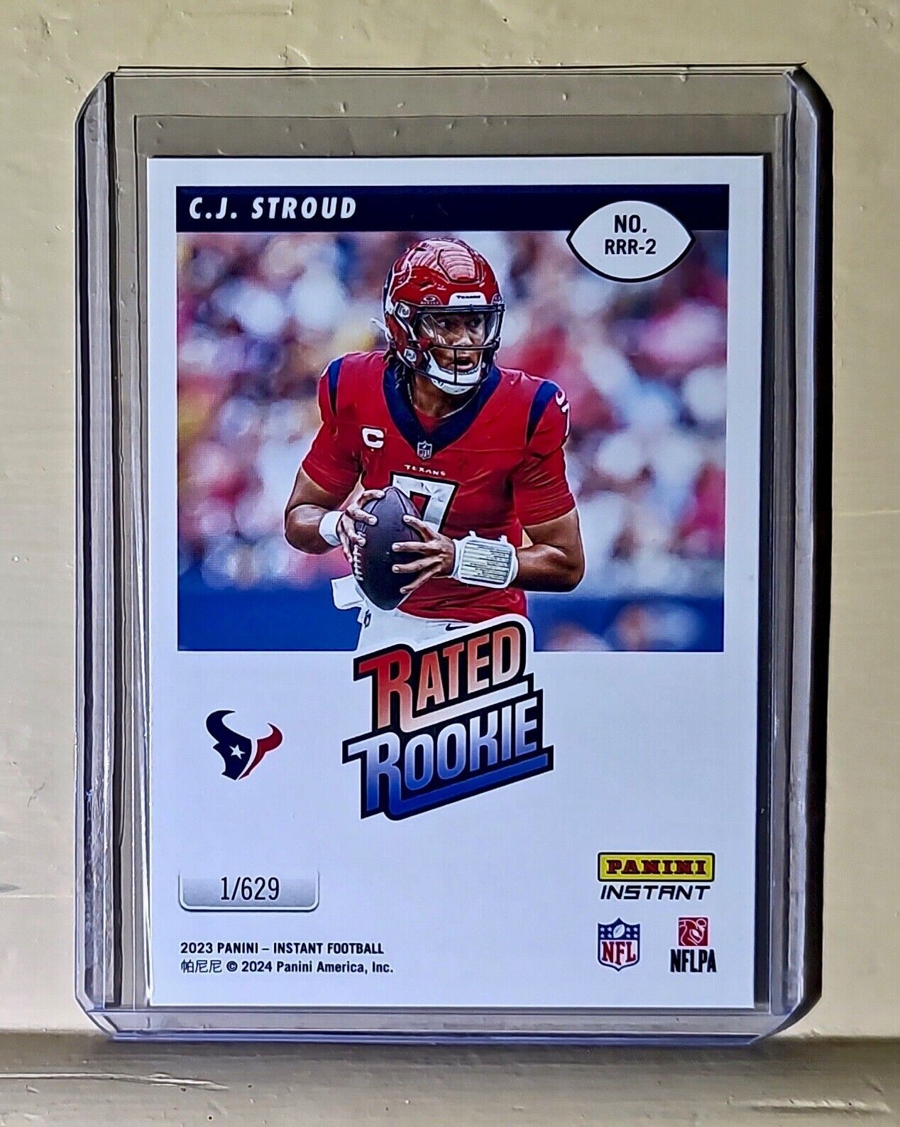 C.J. Stroud 2023 Panini NFL Rated Rookie Retro #2 Football Card Texans 1/629