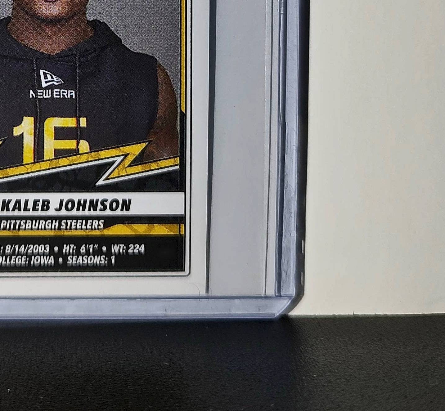Kaleb Johnson Rookie 2025 Panini NFL #156 Sticker Steelers