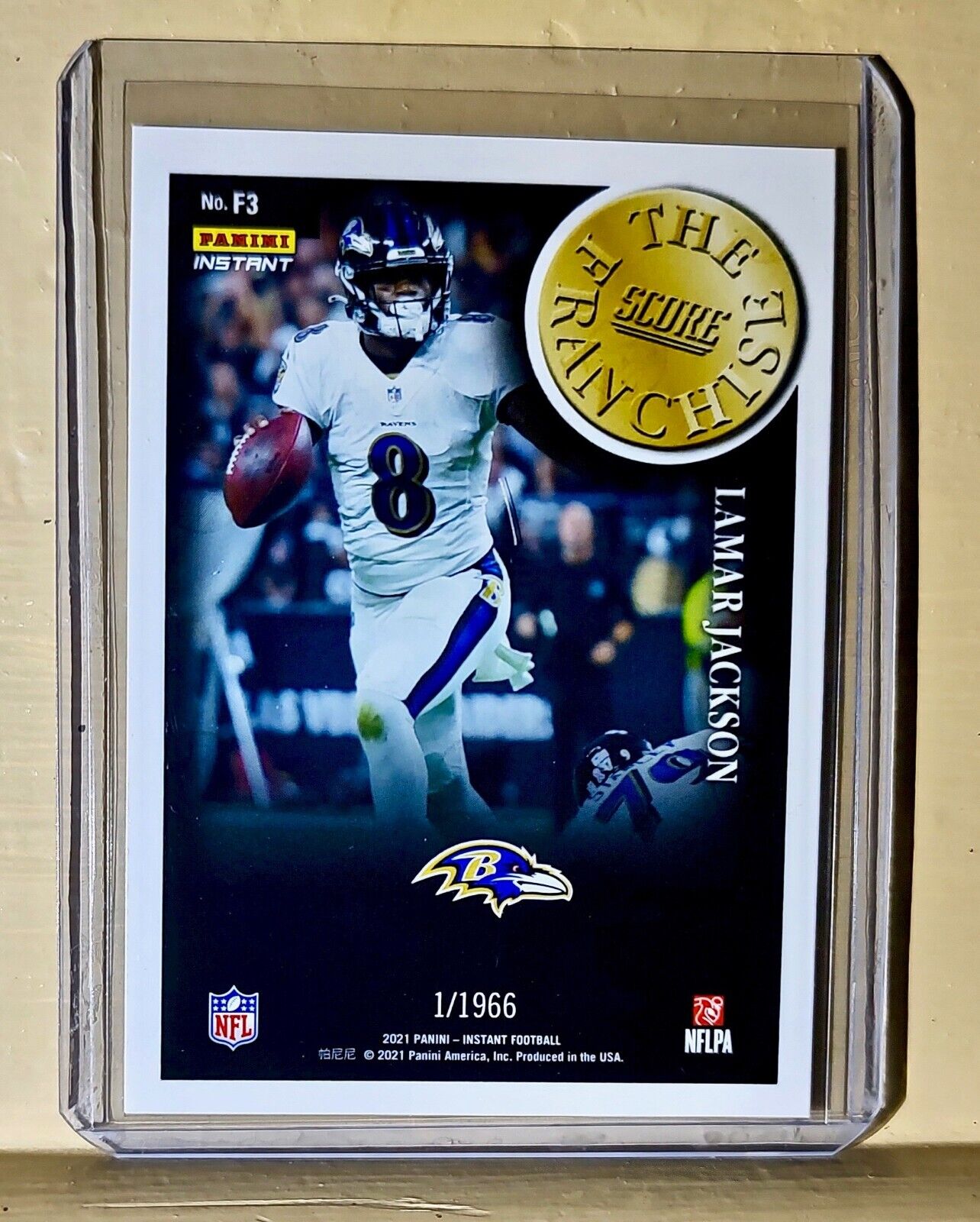 Lamar Jackson 2021 Panini NFL Score The Franchise #3 Card 1/1966