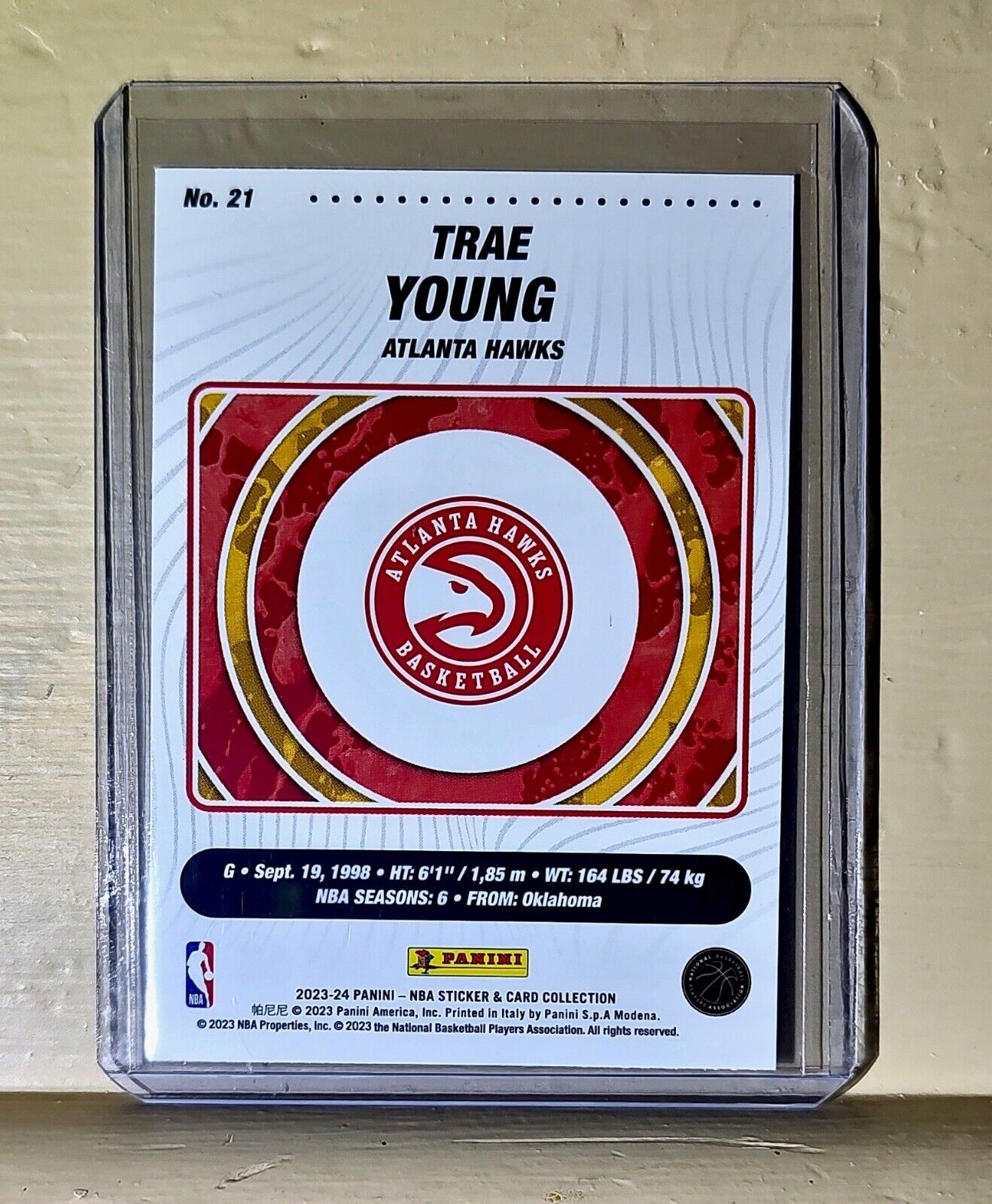 Trae Young 2023-24 Panini NBA Basketball #21 Card Atlanta Hawks