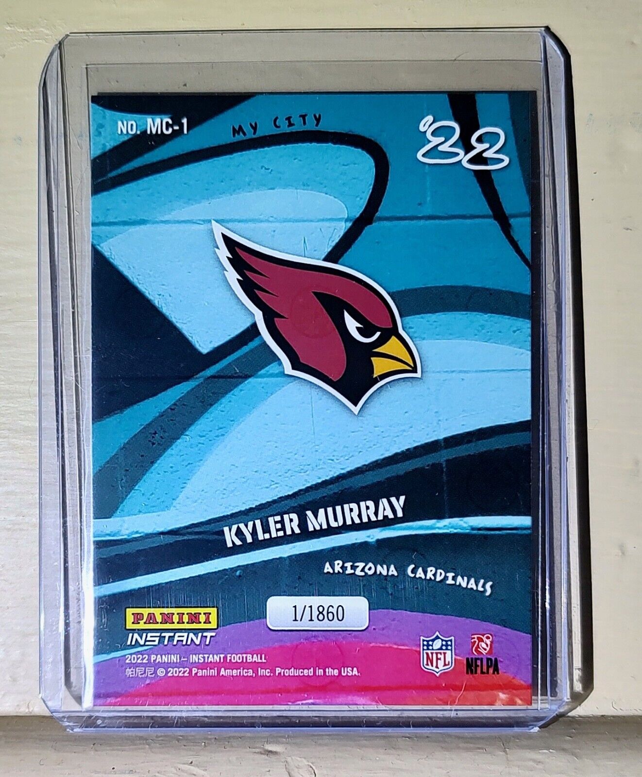 Kyler Murray 2022 Panini NFL MyCity #1 Football Card 1/1860