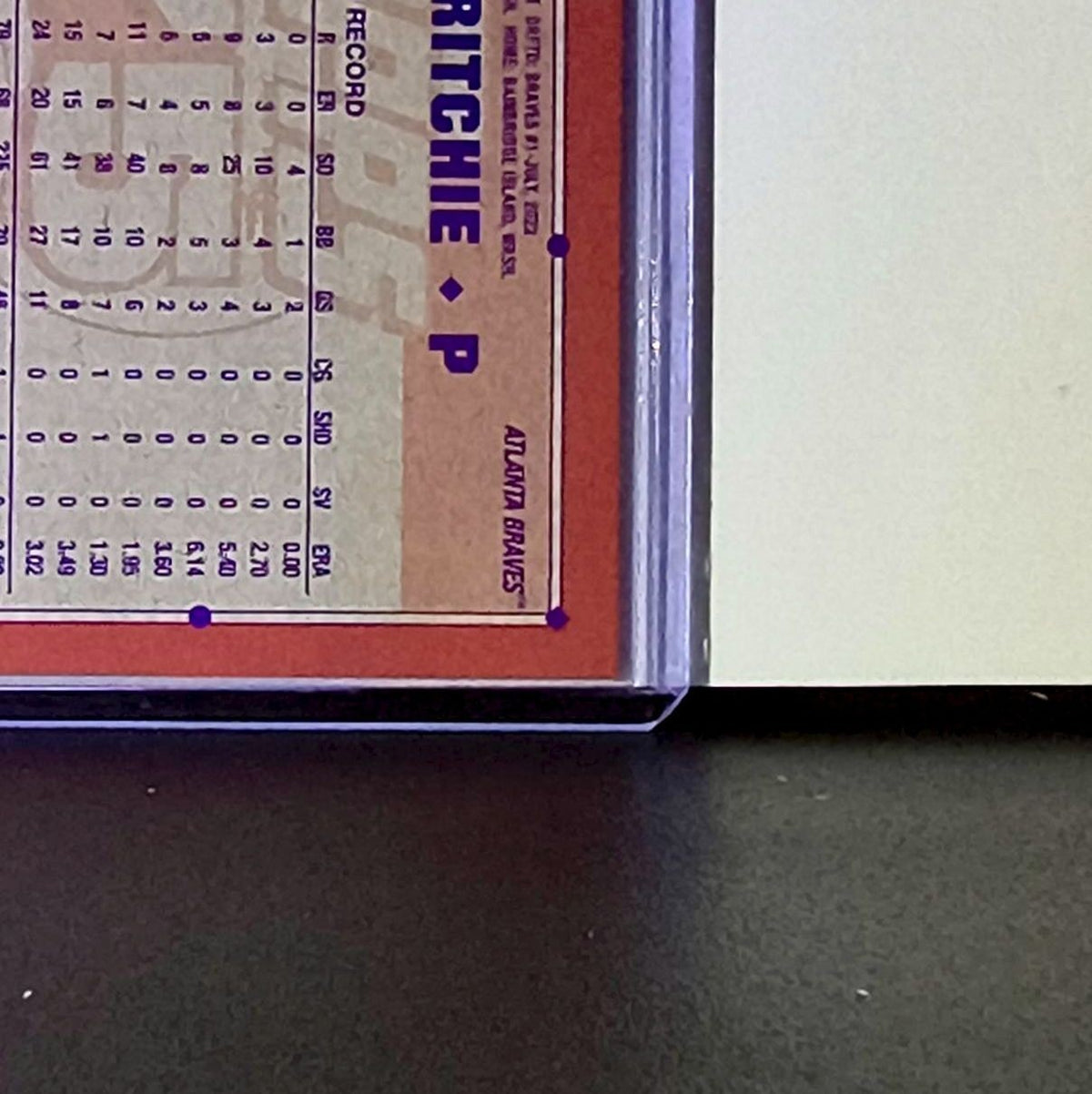 JR Ritchie Rookie 2026 Topps Update 1991 Retro MLB #U91-19 Card Atlanta Braves