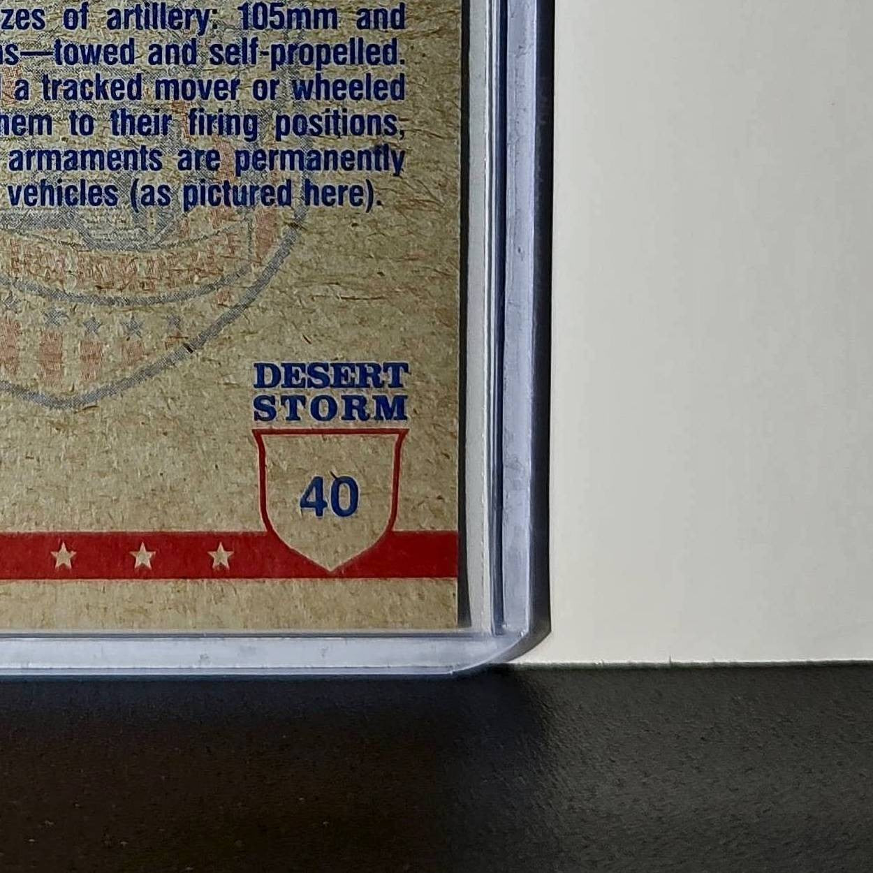 Tanks Take a Stronghold 1991 Topps Desert Storm #40 Card