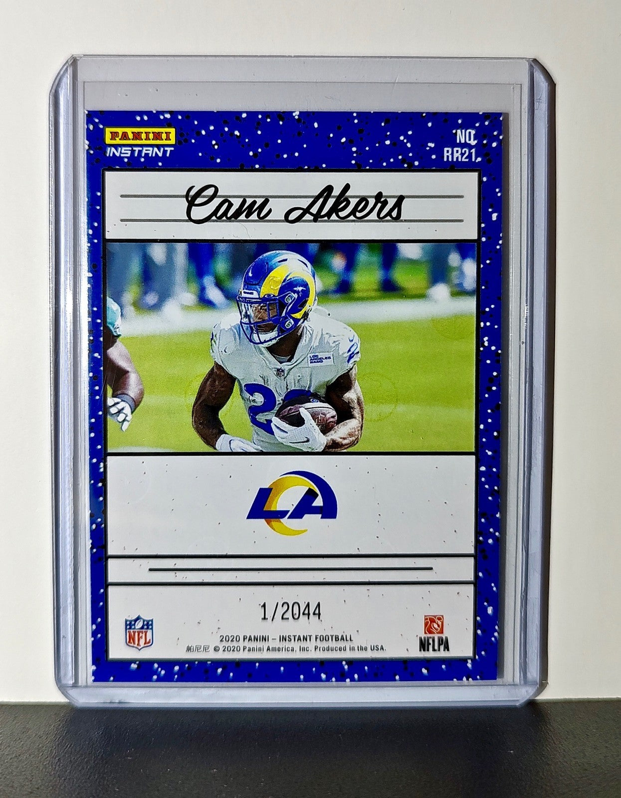 Cam Akers Rookie 2020 Panini NFL #21 Rated Rookie Card Los Angeles Rams