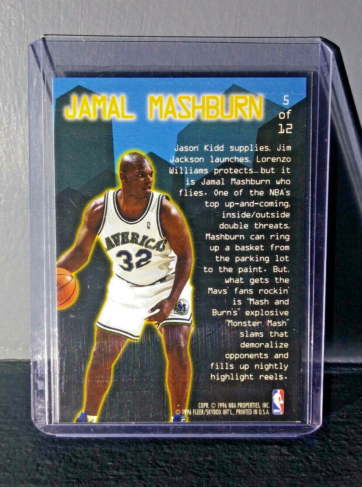 1995-96 Jamal Mashburn Fleer Ultra Jam City Hot Pack #5 Basketball Card