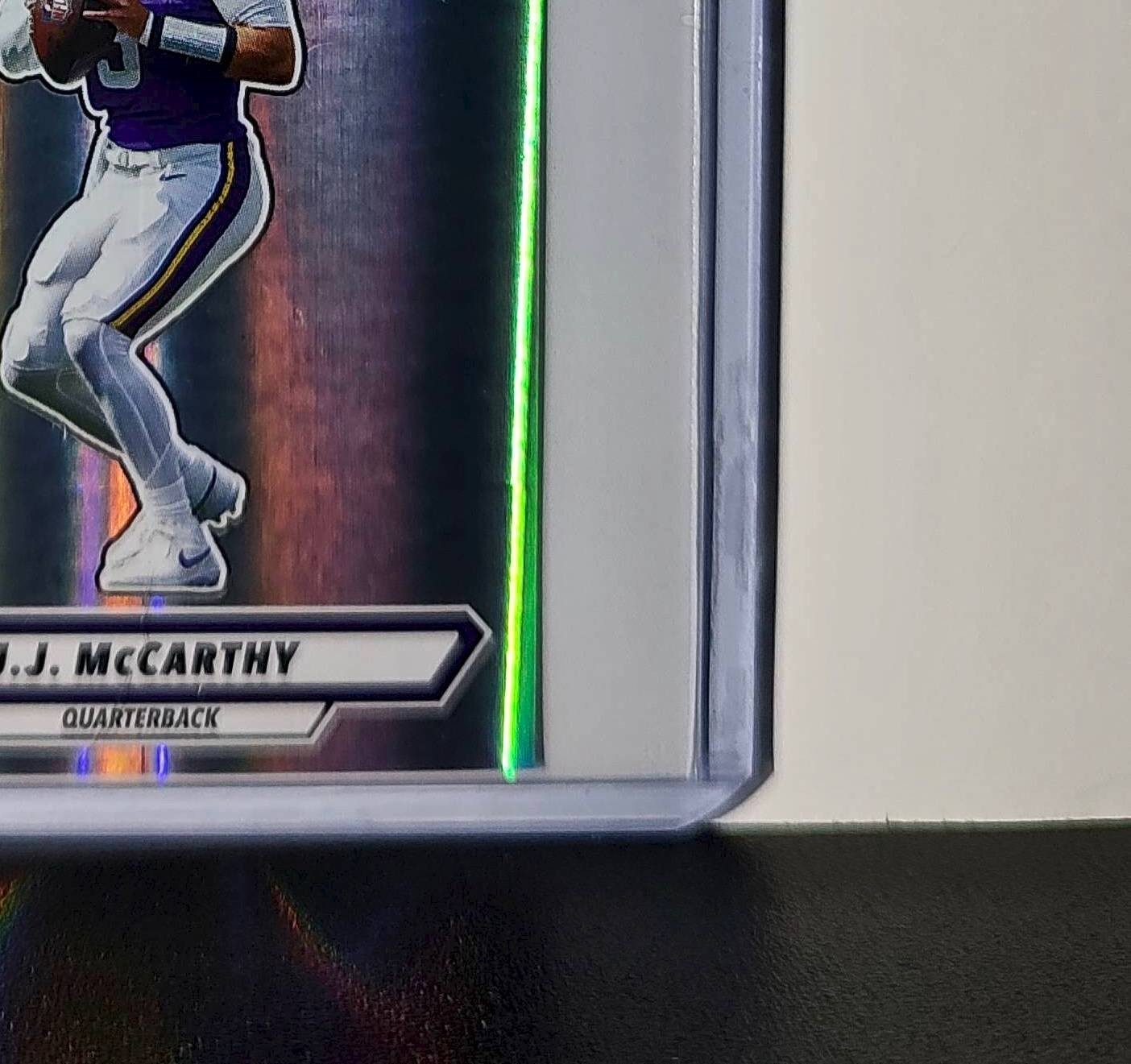 J.J. McCarthy 2025 Panini NFL #421 Foil Sticker Minnesota Vikings
