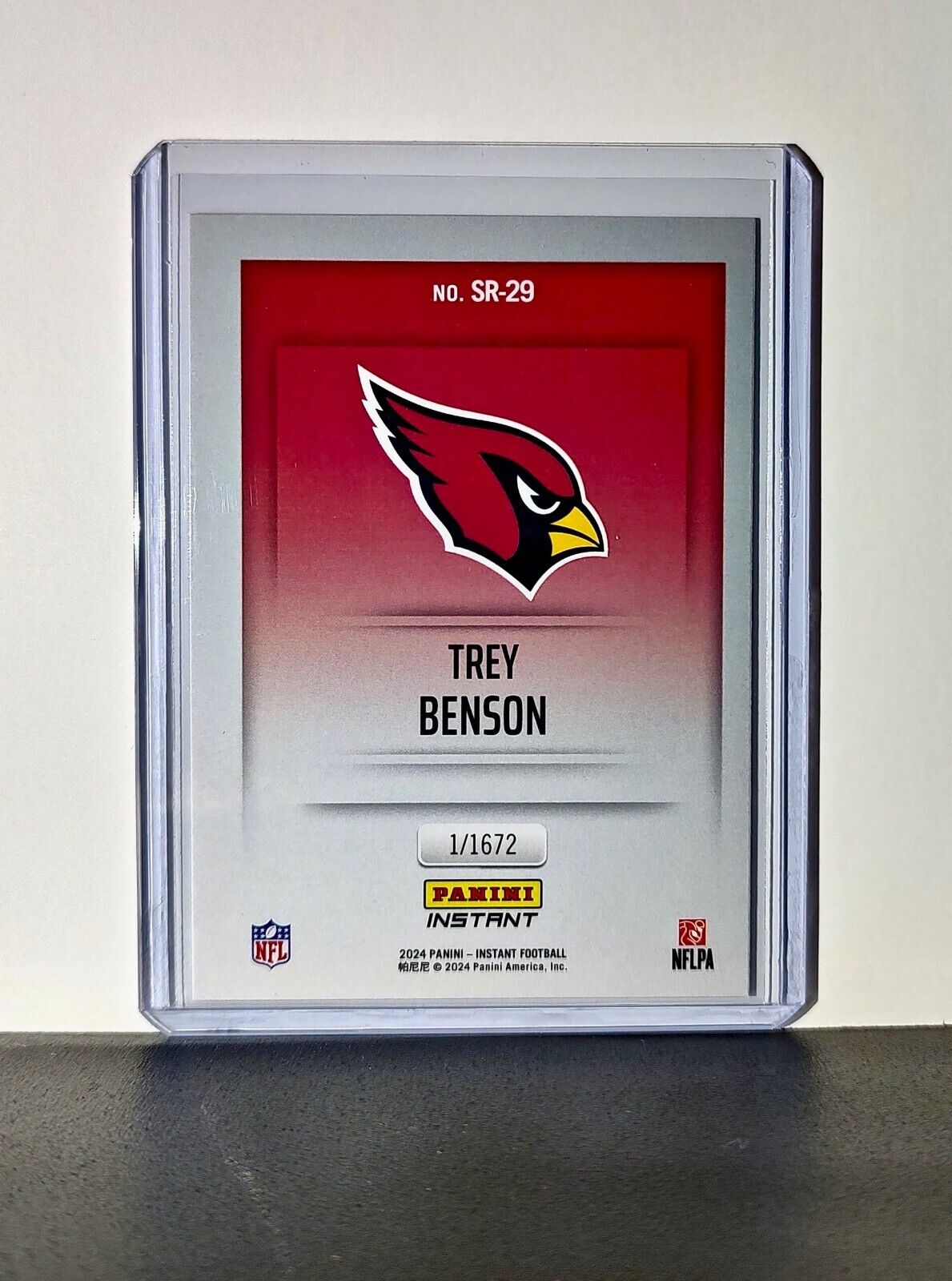 Trey Benson 2024 Panini NFL Studio Rookies #29 Card Arizona Cardinals 1/1672