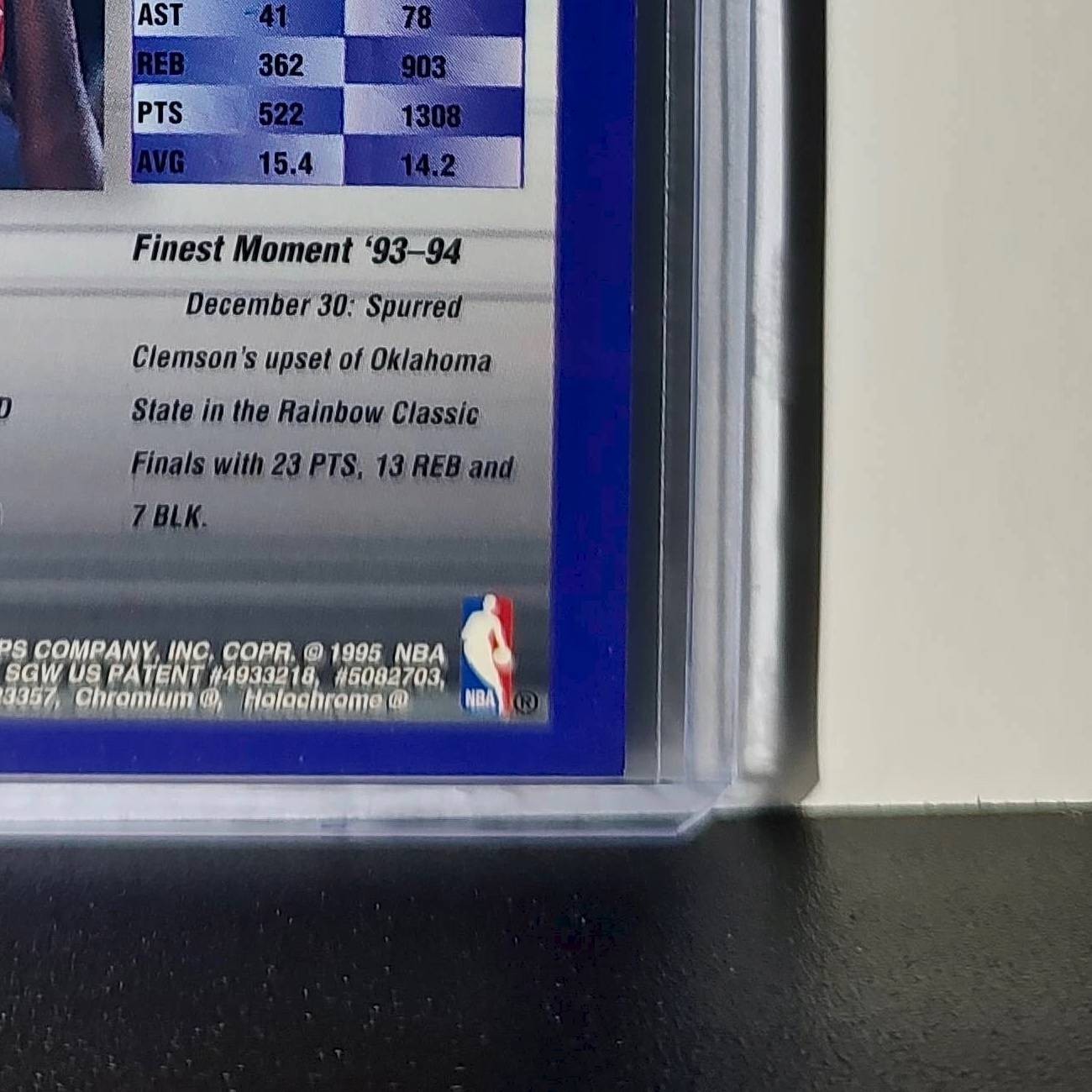 Sharone Wright Rookie 1994-95 Topps Finest #326 Card