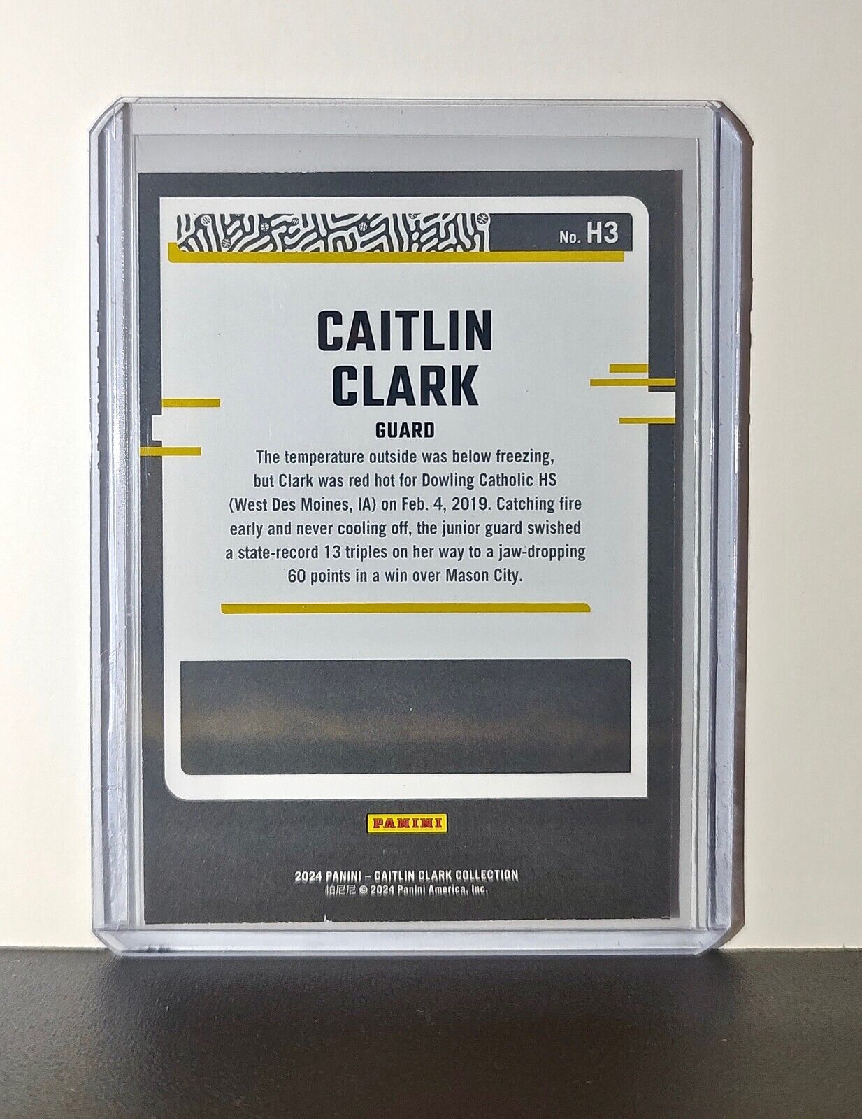2024 Caitlin Clark Panini Donruss #H3 Highlights Basketball Card Iowa Hawkeyes