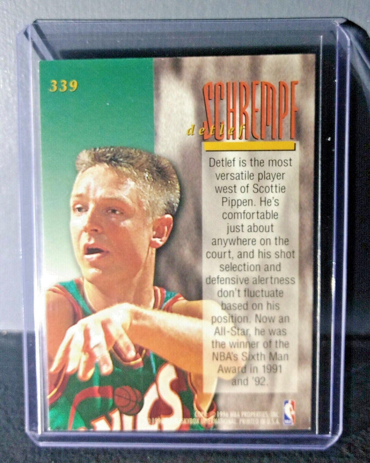 1995-96 Detlef Schrempf #339 Ultra Encore Basketball Card