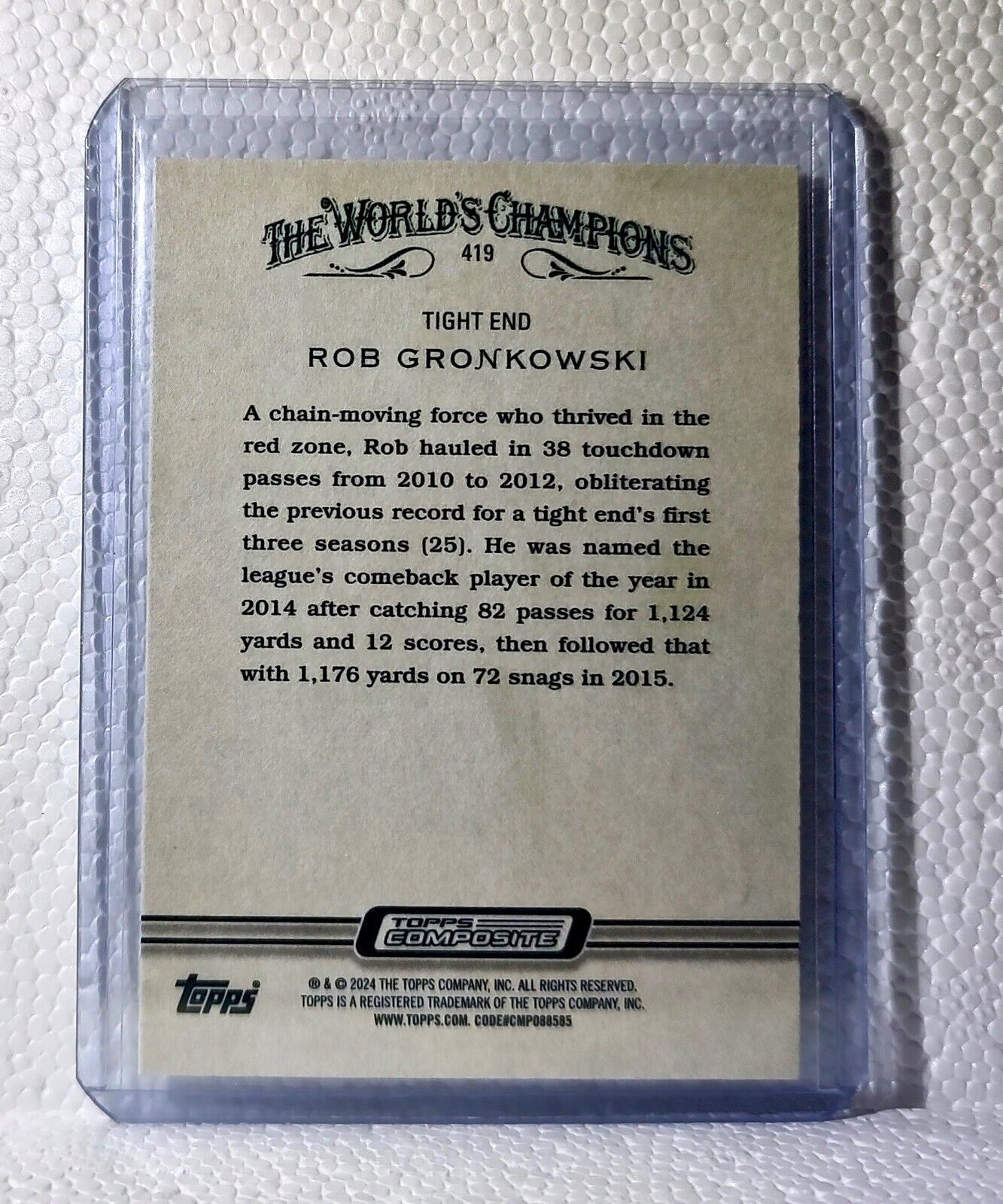 Rob Gronkowski 2023 Topps Allen & Ginter NFL #419 Football Card Patriots