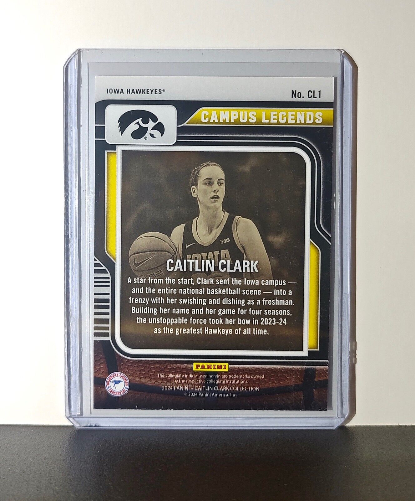 2024 Caitlin Clark Panini Donruss #CL1 Campus Legends Basketball Card Hawkeyes