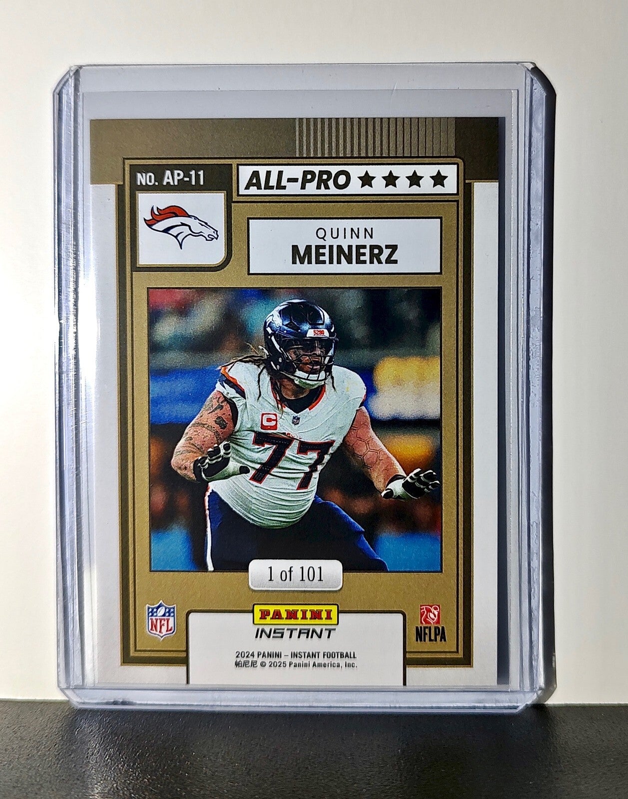 Quinn Meinerz 2024 All-Pro Panini NFL #11 Football Card Denver Broncos 1 of 101