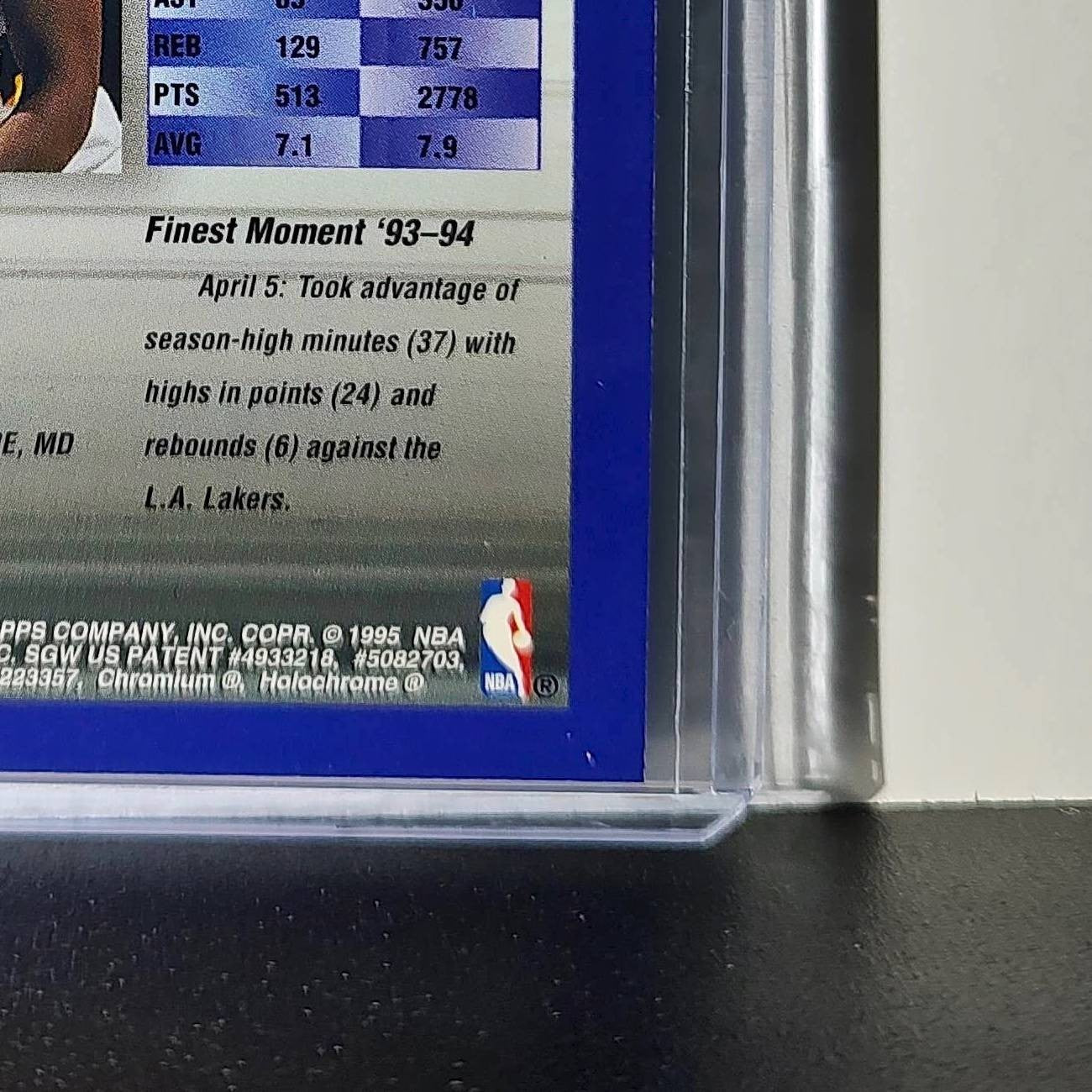 Duane Ferrell 1994-95 Topps Finest #301 Basketball Card