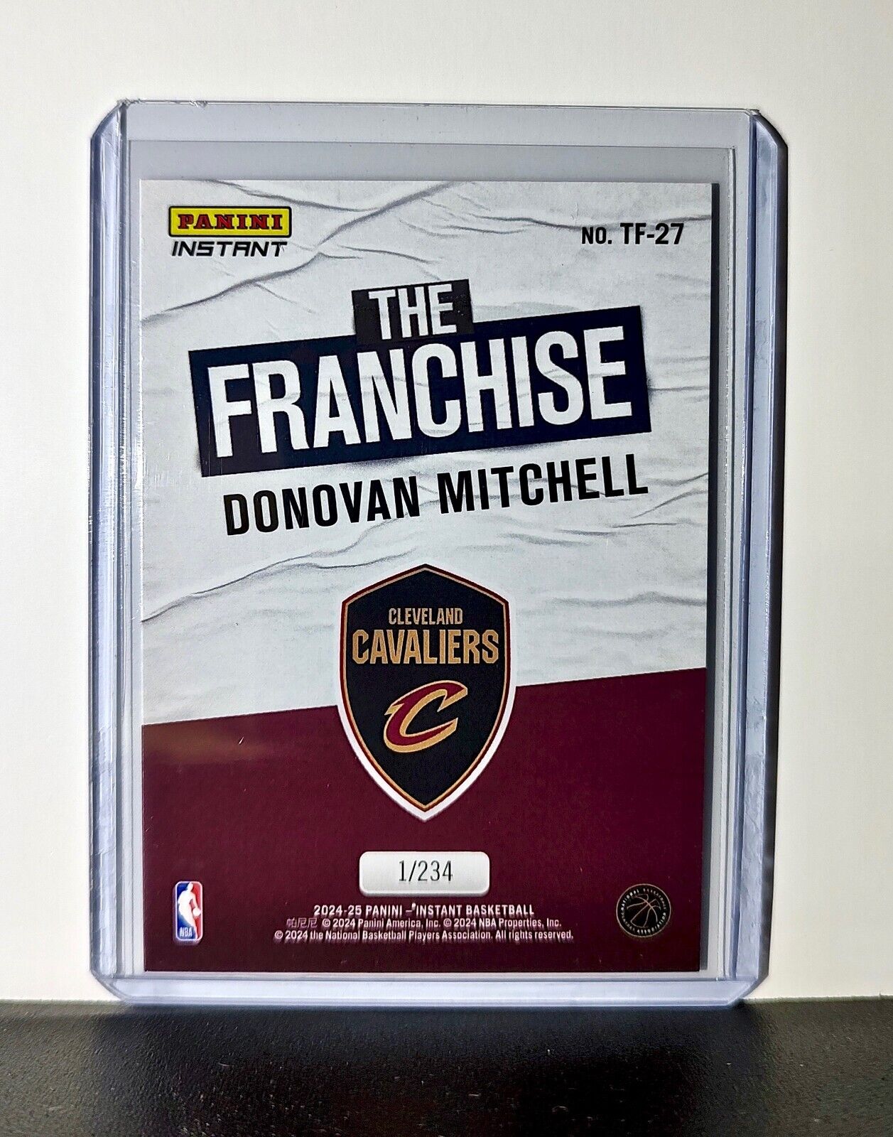 Donovan Mitchell 2024-25 Panini The Franchise NBA #27 Card Cavaliers 1/234