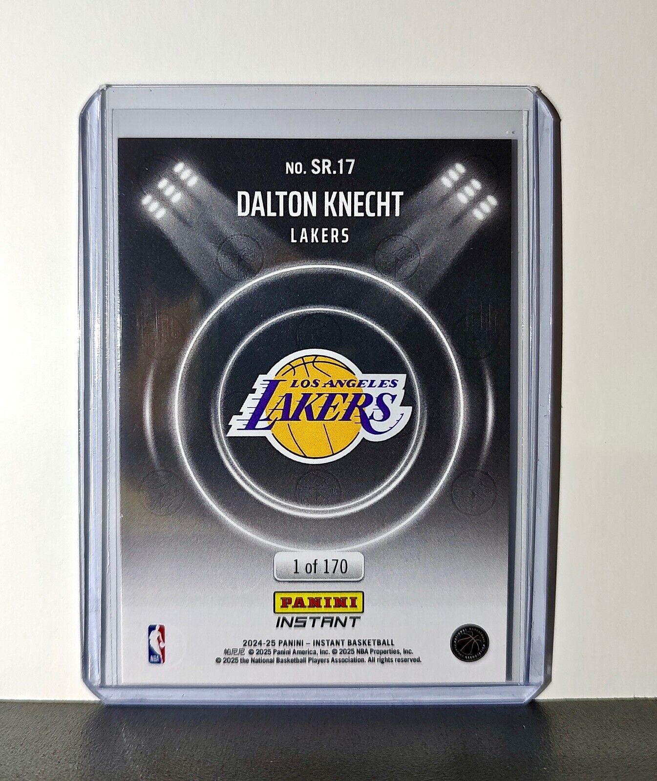 Dalton Knecht Rookie 2024-25 Panini Spotlight Rookies NBA #17 Lakers 1 of 170