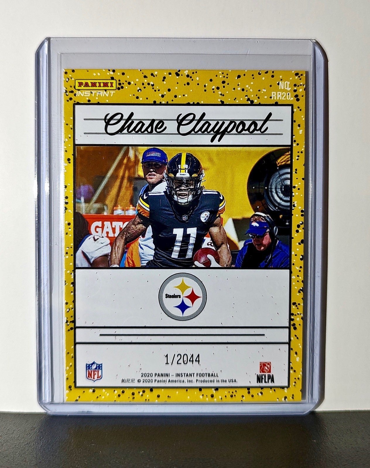 Chase Claypool Rookie 2020 Panini NFL #20 Rated Rookie Card Pittsburgh Steelers