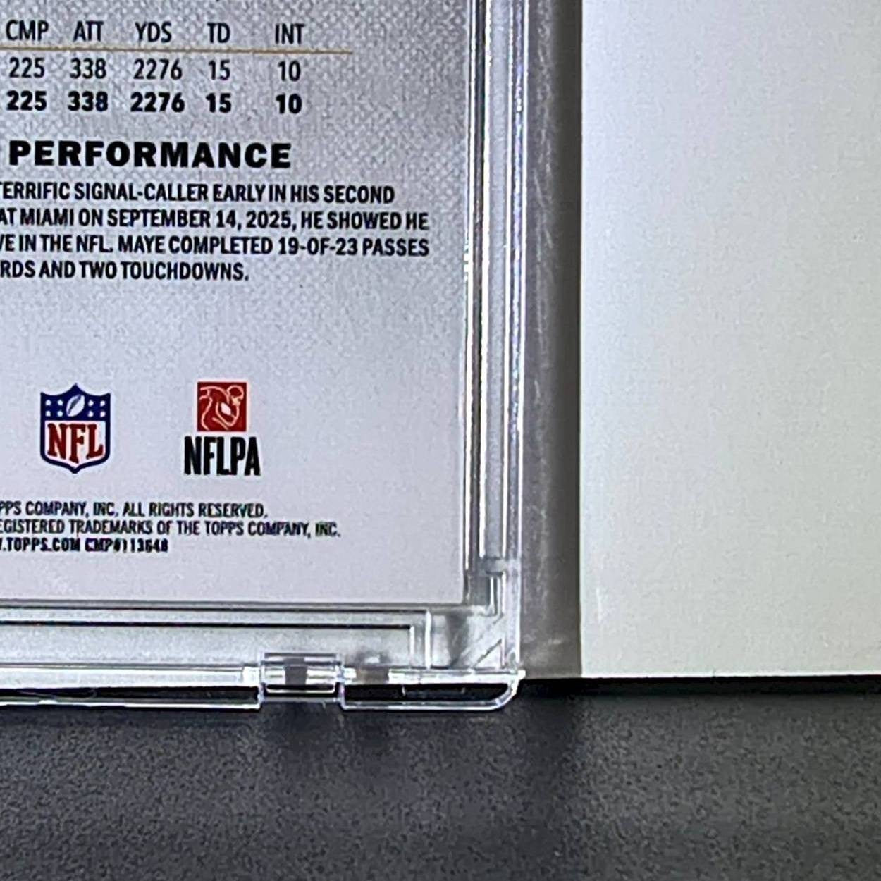 Drake Maye 2025 Topps Finest NFL #RF-5 Reflash Card New England Patriots