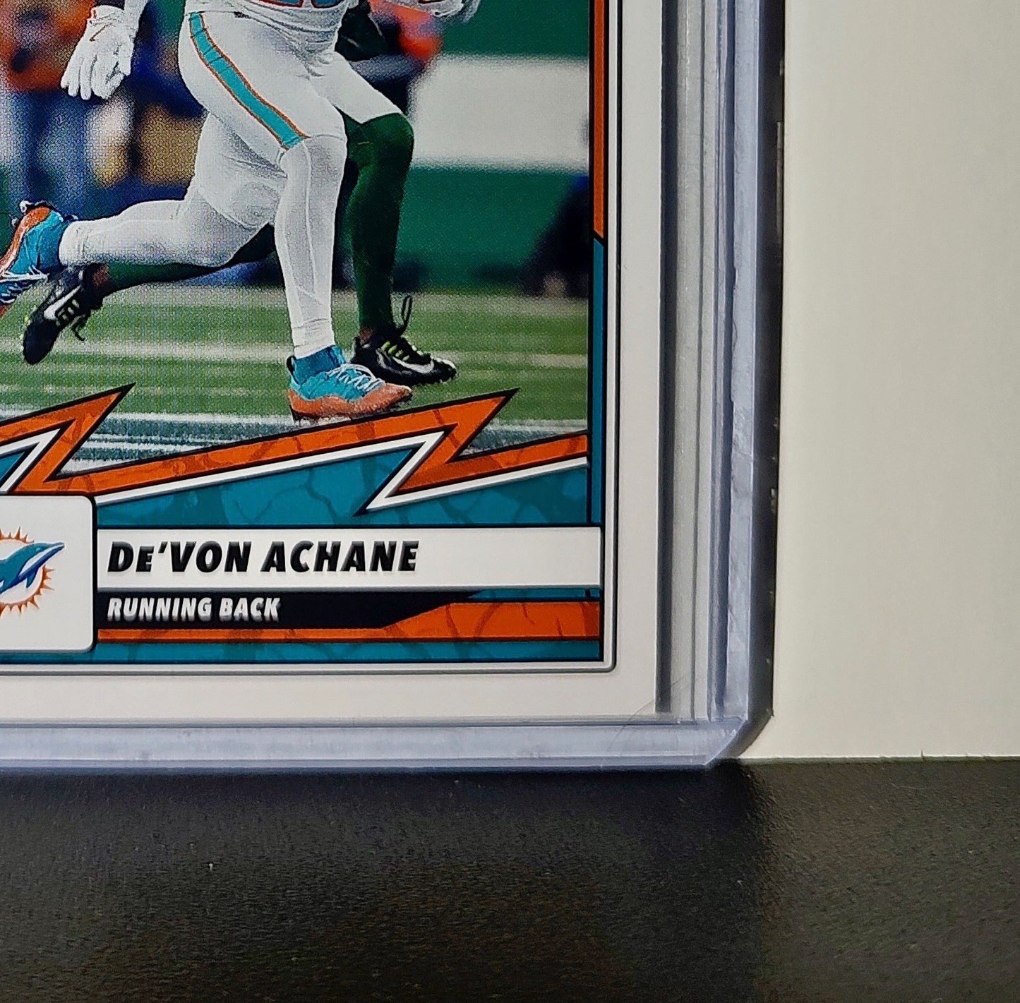 De'Von Achane 2025 Panini NFL #41 Sticker Card Miami Dolphins