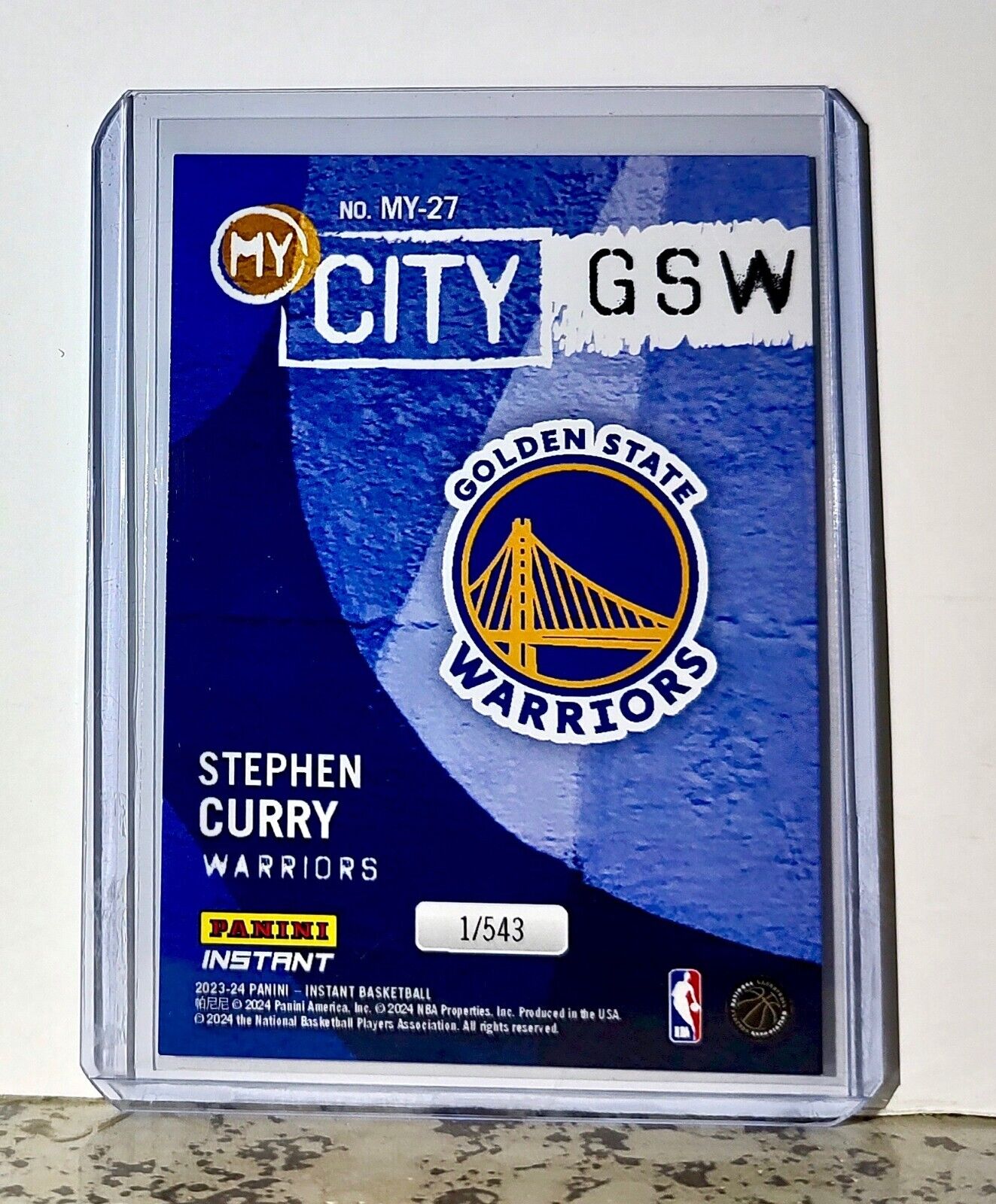 Stephen Curry 2023-24 Panini NBA #27 MyCity Card Golden State Warriors 1/543
