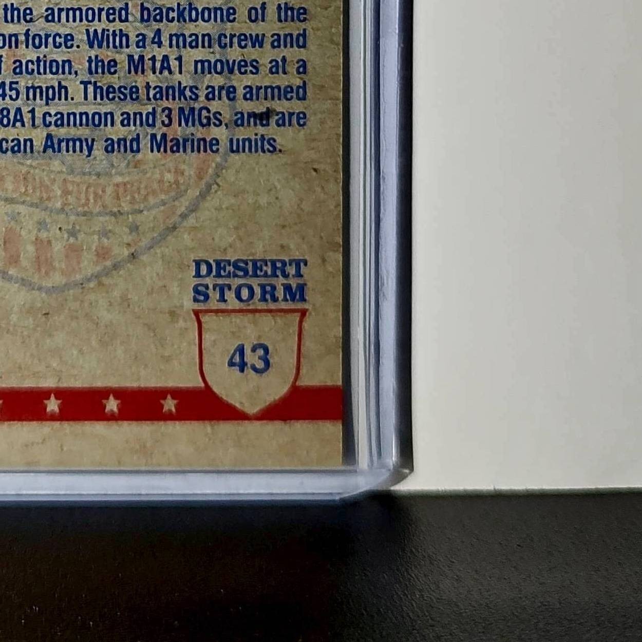M-1 Abrams Tank 1991 Topps Desert Storm #43 Card