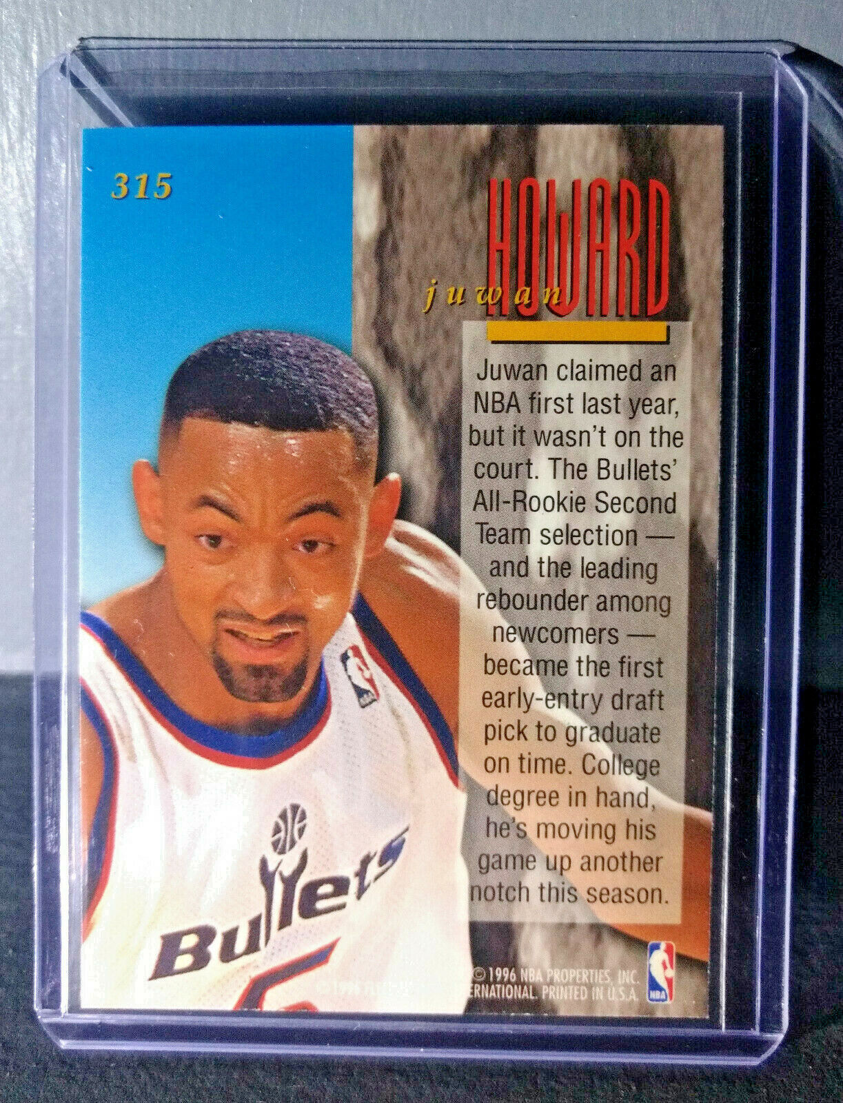 1995-96 Juwan Howard Fleer Ultra #315 Encore Basketball Card